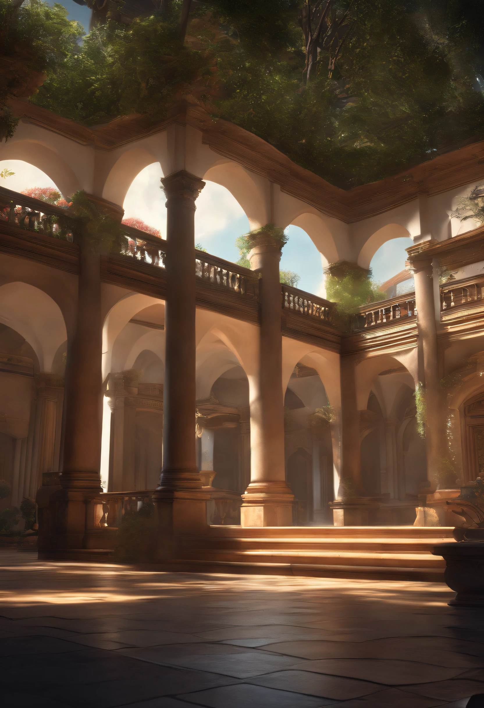 (masterpiece), (The best illustrations), (No humans), anime backgrounds, University courtyard, campus, Ring lighting, Rim lighting,(the Extremely Detailed CG Unity 8K Wallpapers),(masterpiece), (top-quality), (ultra-detailliert), (The best illustrations), (Best Shadows)、Perfect litthing, perfect anatomia, vivd colour, bganidusk, YouTube thumbnail size,1280×720,