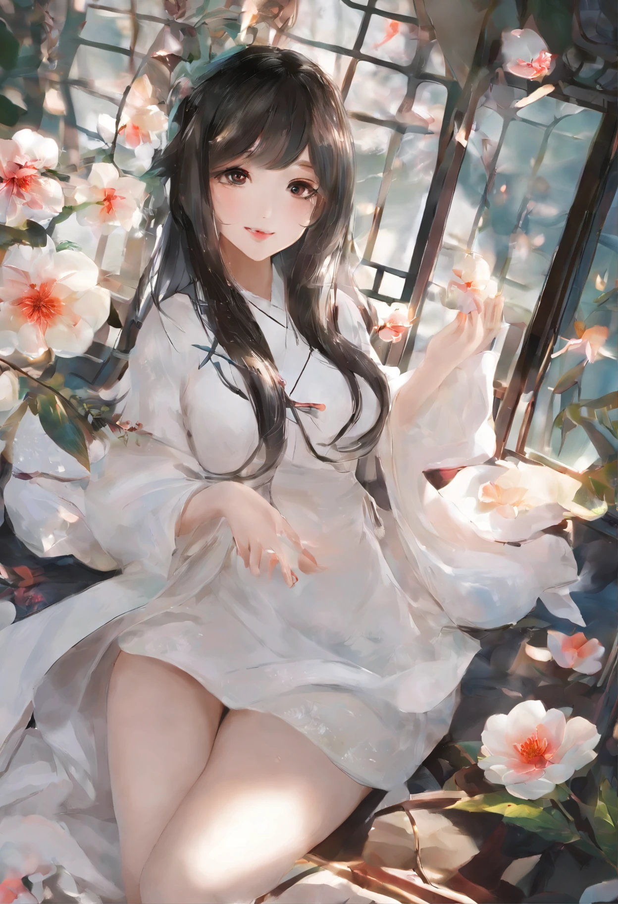 full bodyesbian,Precise proportions,Chinese model,18-year-old Chinese girl,Slim model lying next to bed,solo person,Petite,Hair Fluttering in the Wind,gossamer,long leges,Feet wide open,Cocked buttocks,Blushlush,is shy,鎖骨,Abs,Double weave argument,Chinese woman,Beautiful and delicate face,White skin of the,real looking skin,(Detail face),Goose egg face,pores,超高分辨率,8k,Parameters Best quality,tmasterpiece,超高分辨率, (Realistic 2.0), higher details,Delicate skin,did not wear panties, brunette color hair, hair straight, beautidful eyes, asiagirl, slim, Fashionab, cosplaygirl, girlfriend, big breasts beautiful, big breasts beautiful, blossoms,studio lit