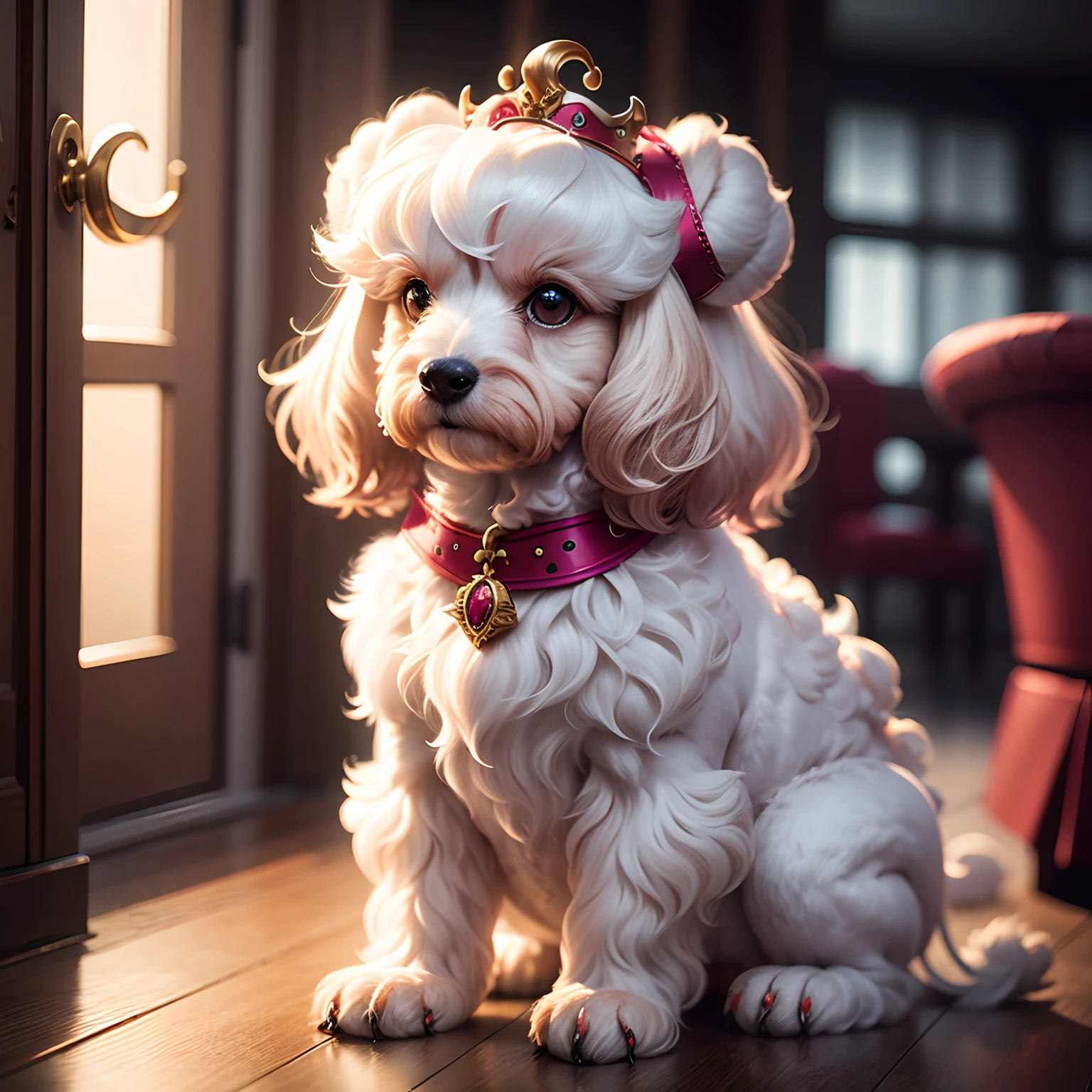 Maltese poodle dragon