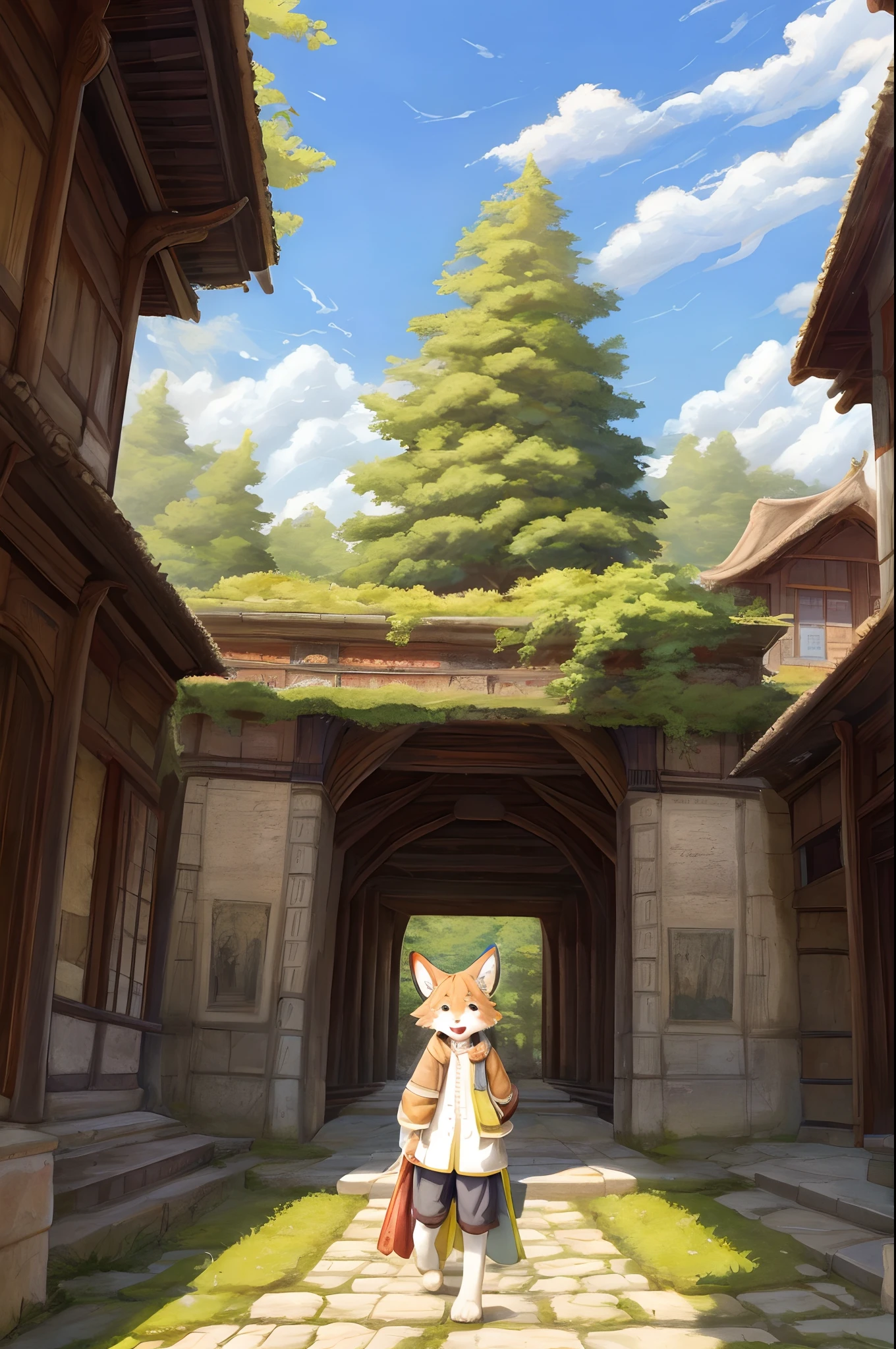 super high resolution, detailed background, World Heritage Site, 6+boys, 6+girls, Happy, joyful, absurdres(Photos of solo travelers)(kemono, furry anthro),