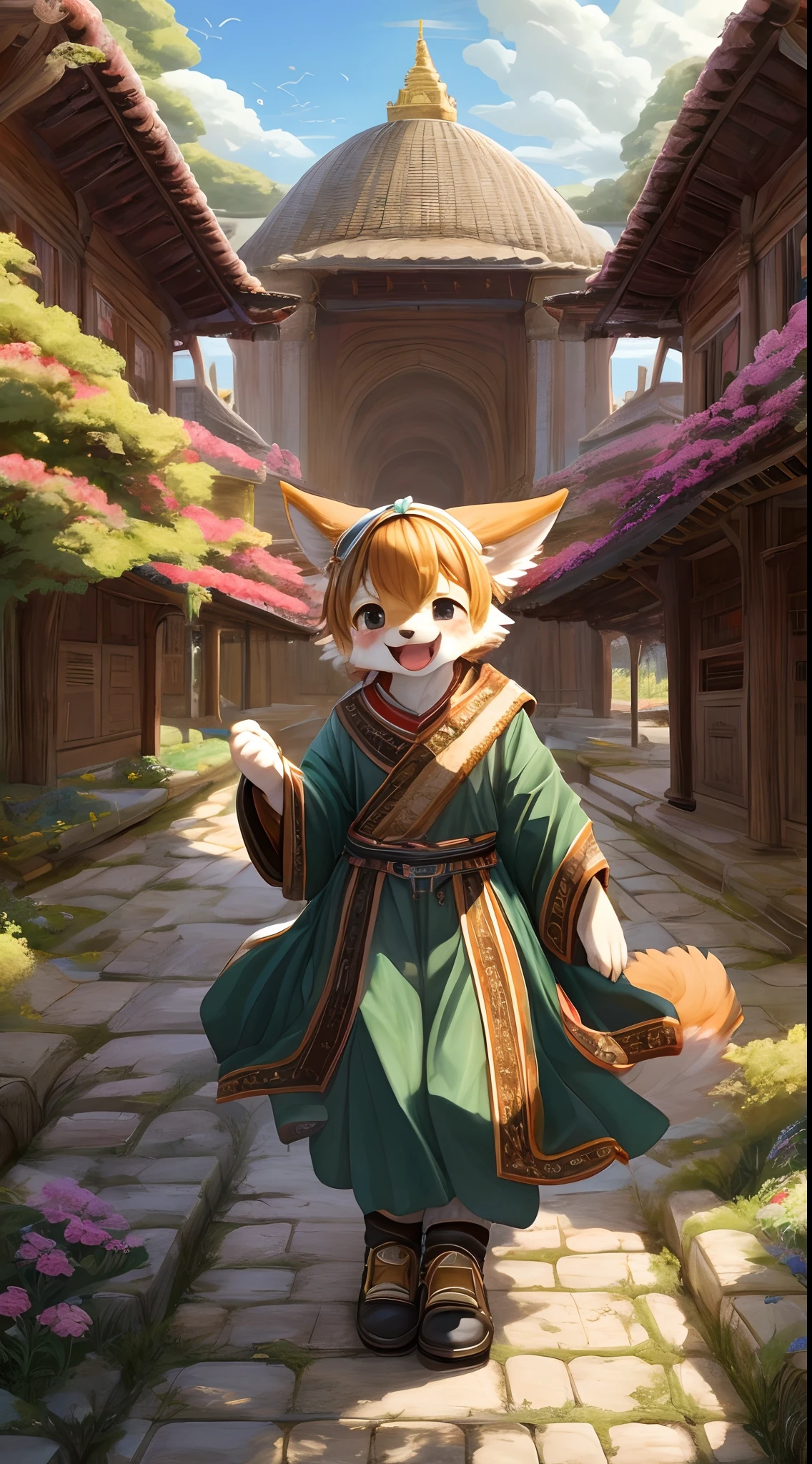super high resolution, detailed background, World Heritage Site, 6+boys, 6+girls, Happy, joyful, absurdres(Photos of solo travelers)(kemono, furry anthro),
