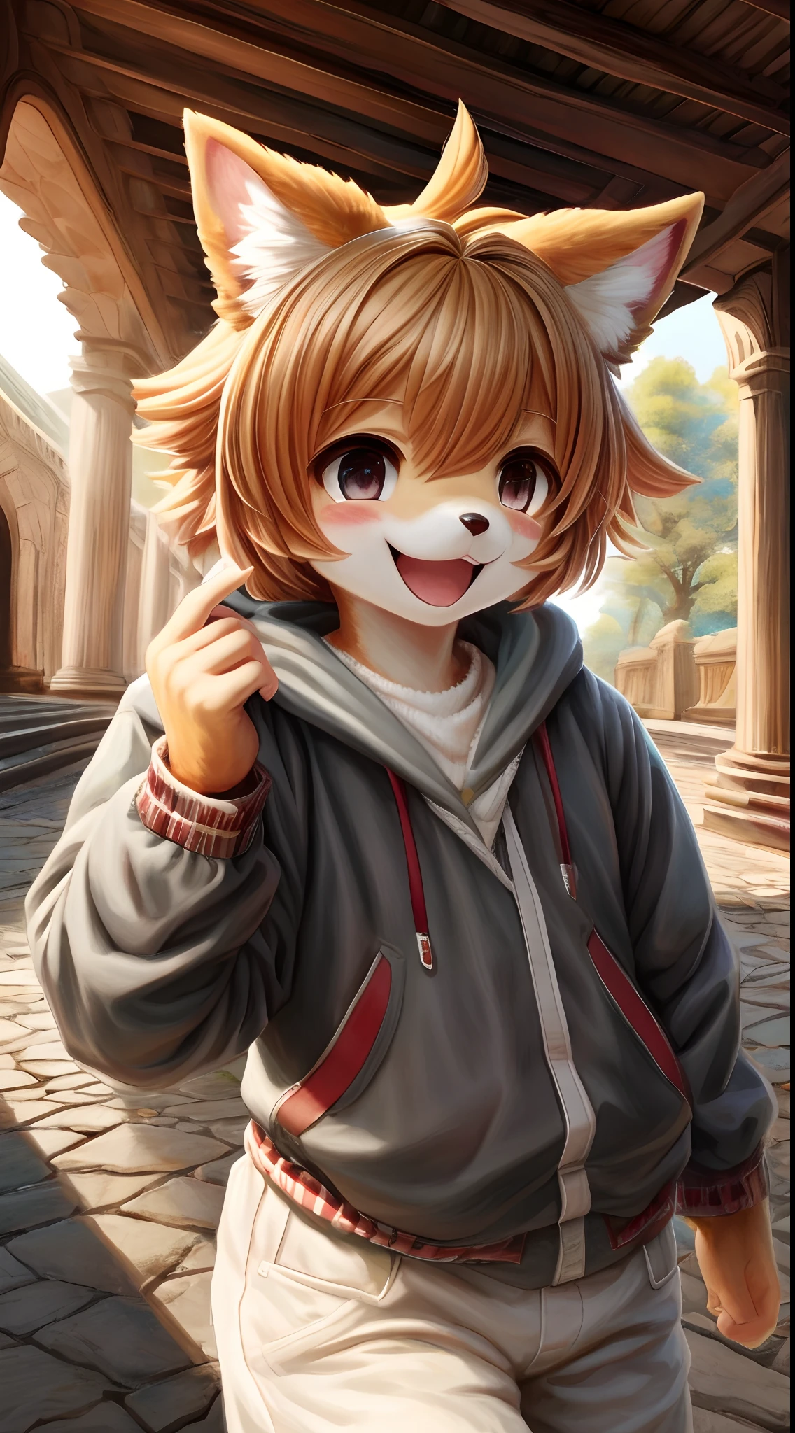 super high resolution, detailed background, World Heritage Site, 6+boys, 6+girls, Happy, joyful, absurdres(Photos of solo travelers)(kemono, furry anthro),