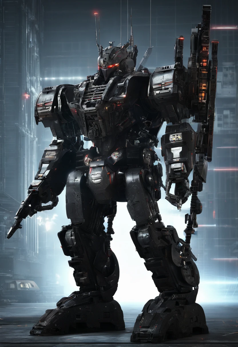 Armoured core mecha,dark, gritty, mechanical Marvel