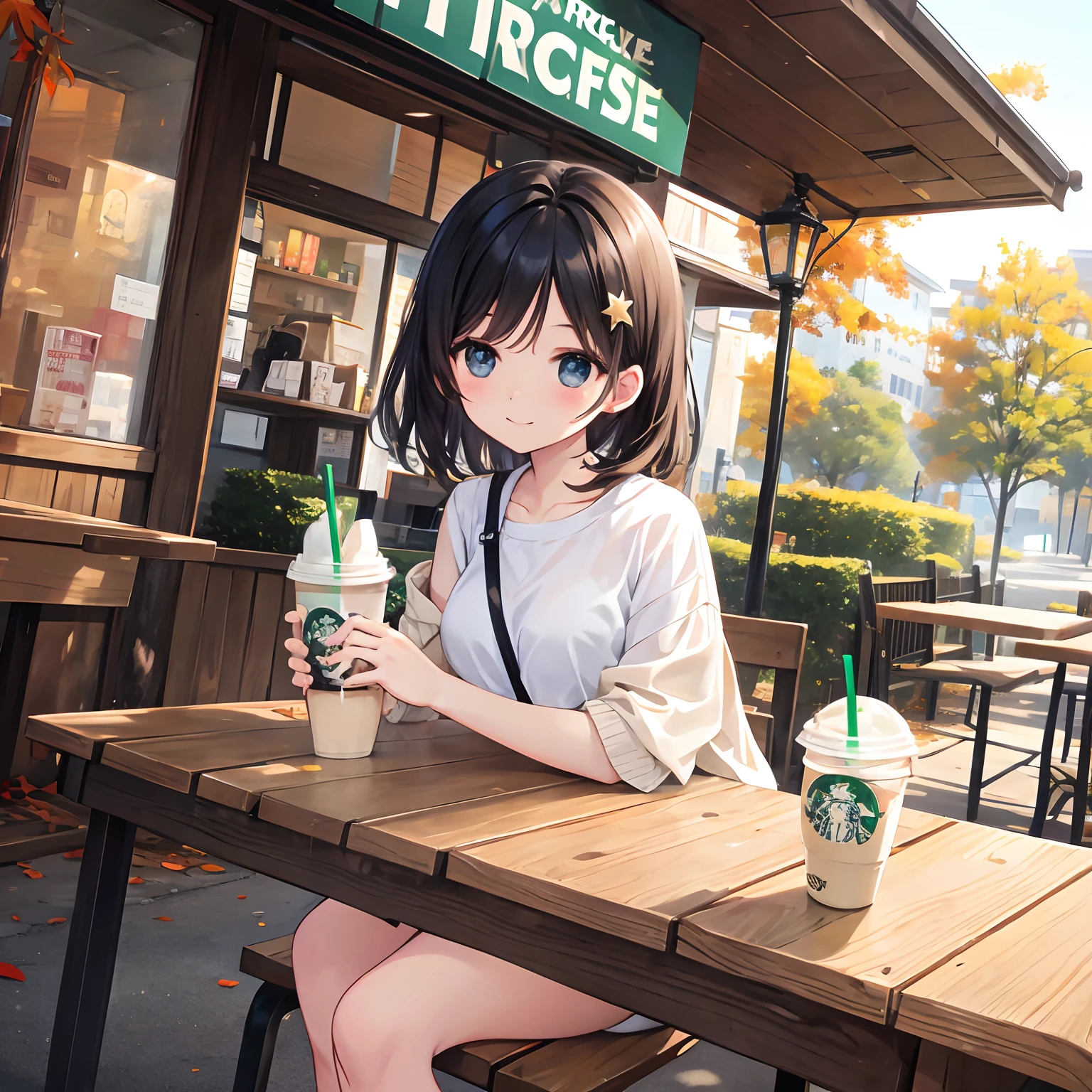 Starbucks、Frappuccino、straw、drinks