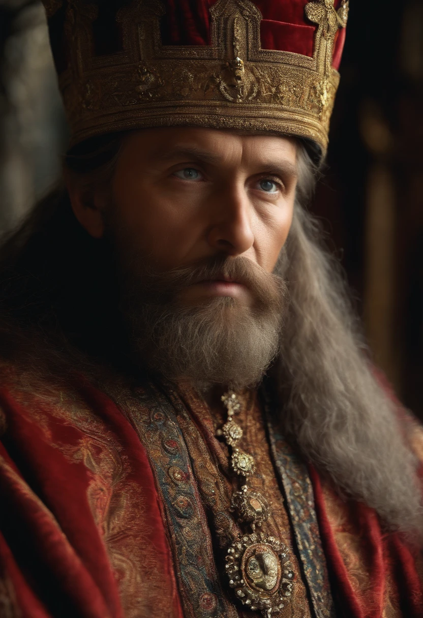 melhor qualidade, ultra realista, Ivan the Terrible at the age of 8.