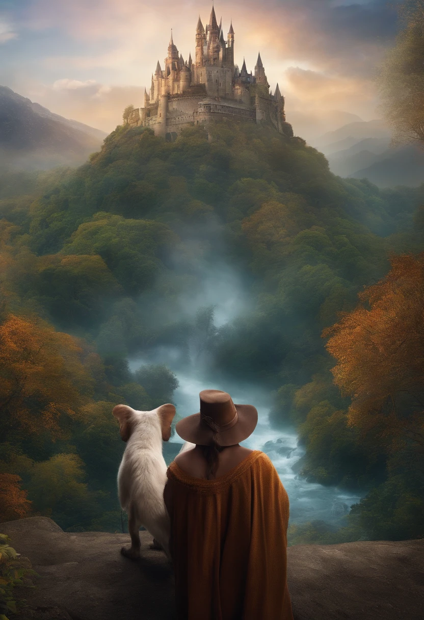 A fantastical world with magical beast, adventurer antes cities