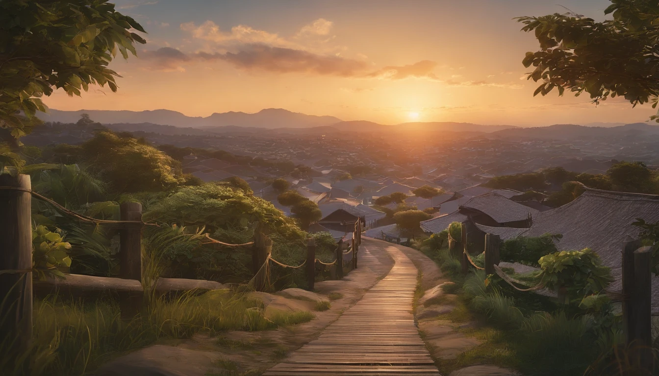 (((Storyboard em quadrinhos))),tira,Imagem bidimensional,estilo manhwa,Makoto Shinkai animation style,Makoto Shinkai animated film art style,Ultra-wide viewing angle,China-style,uma cidade com belas paisagens,Vista distante,super-fino,Ultra - Detalhado,alta qulidade,8k ,oc renderizado,dynamic viewing angle,hiper real,Ultra foto realsisim