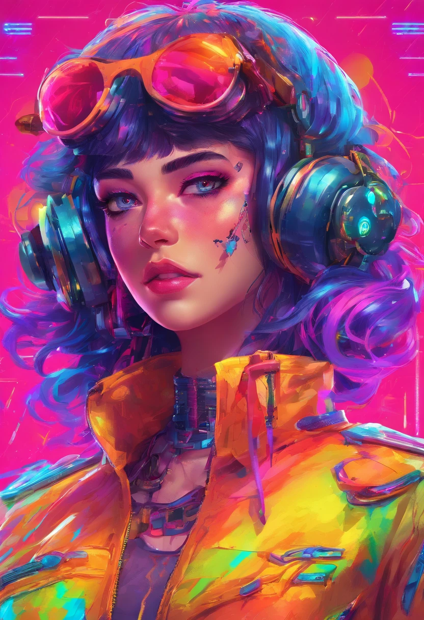 {{masterpiece}}, best quality, extremely detailed CG unity 8k wallpaper, cinematic lighting, lens flare, beautiful detail eyes, black,  side glance,  multicolor hair, colorful light, particles, heterochromia, (colorful:1.5), (colorful hair:1.5),