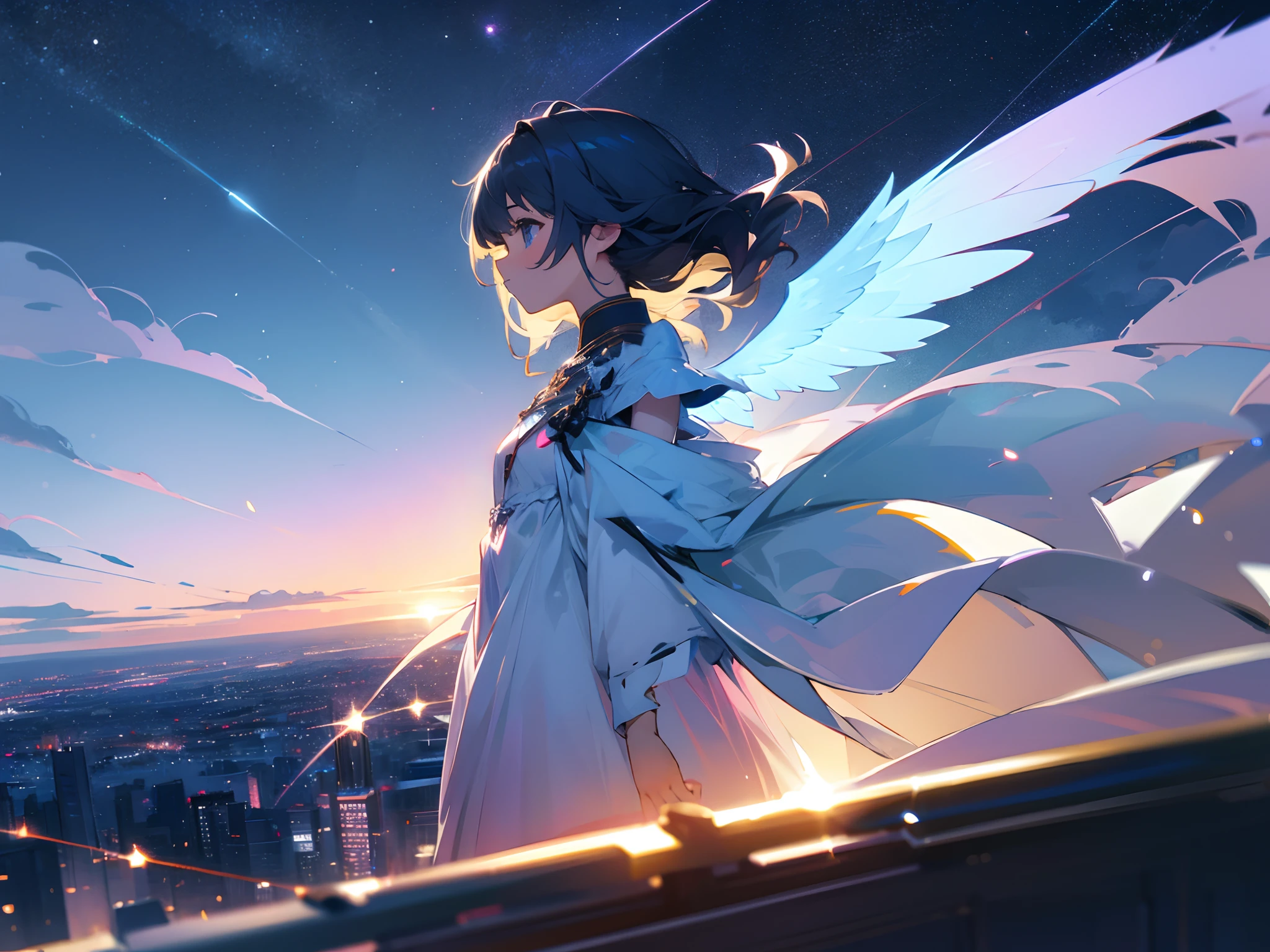 robe blanche、pluma、Background with