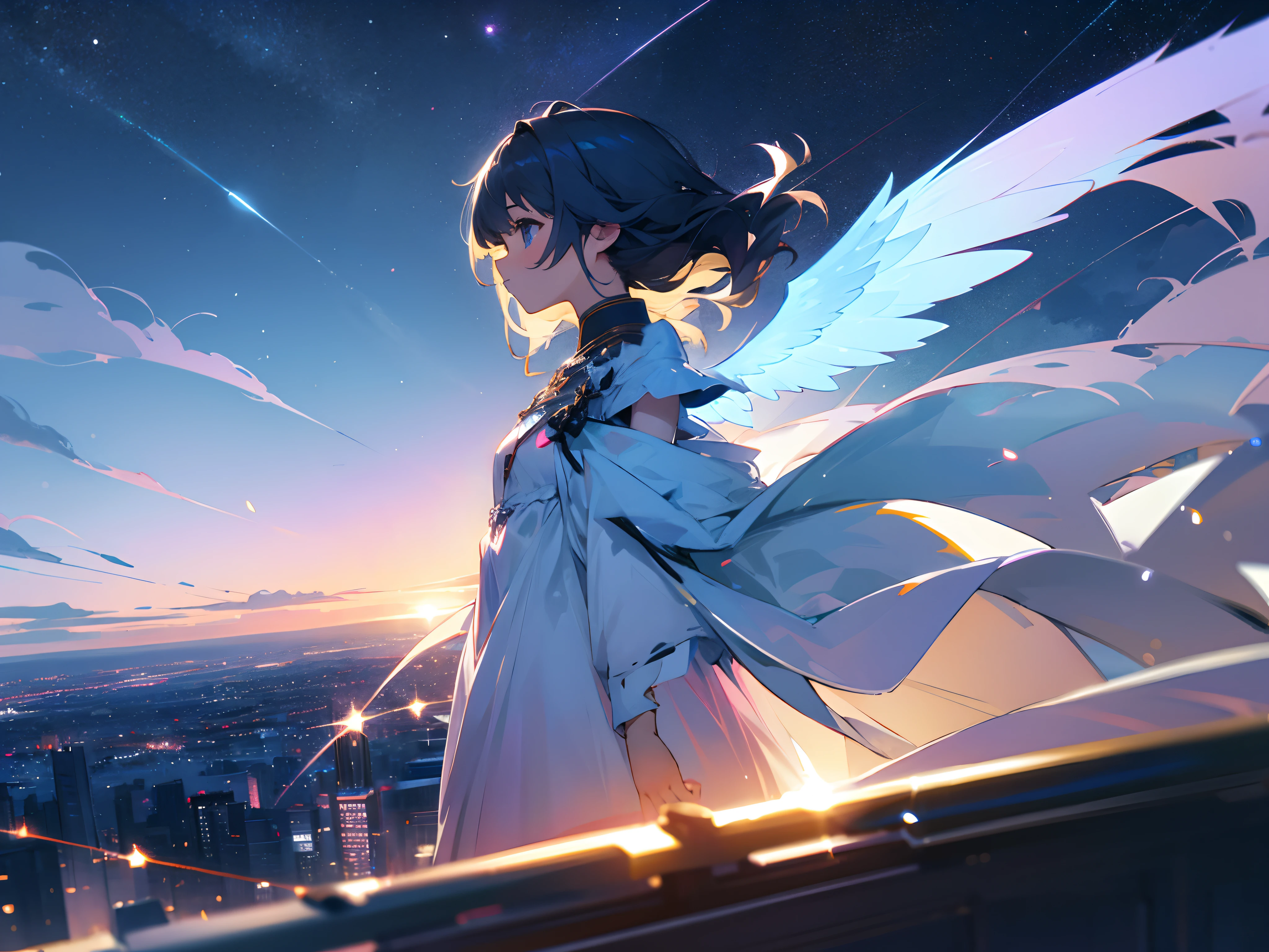 robe blanche、pluma、Background with