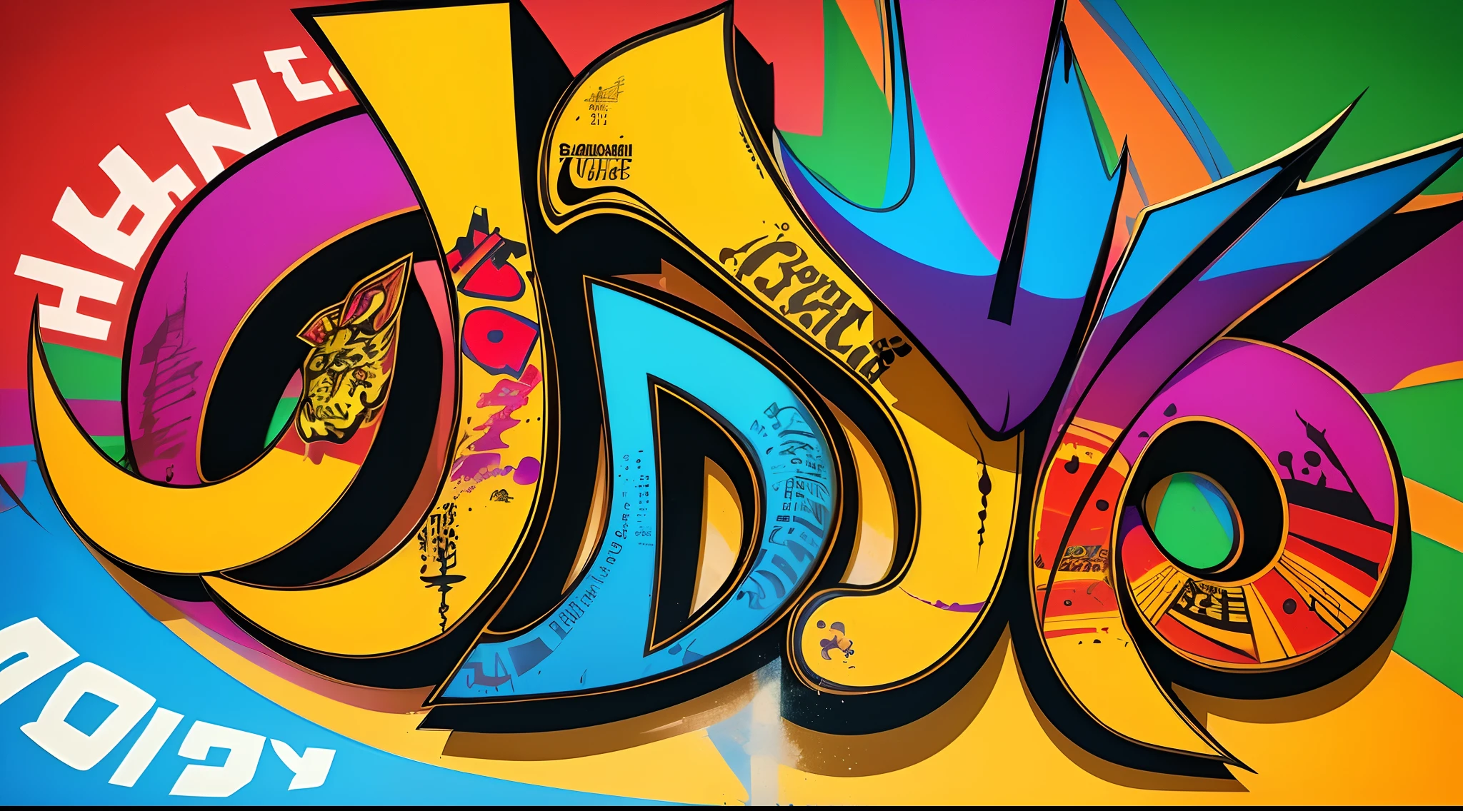 Diaz in Chicano lettering