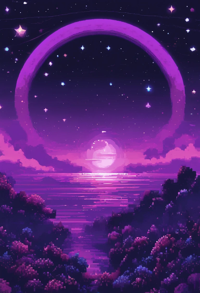 UNIVERSE, stars, purple tone, full of plants, Nebulae and black holes, 4k HD, high quality.