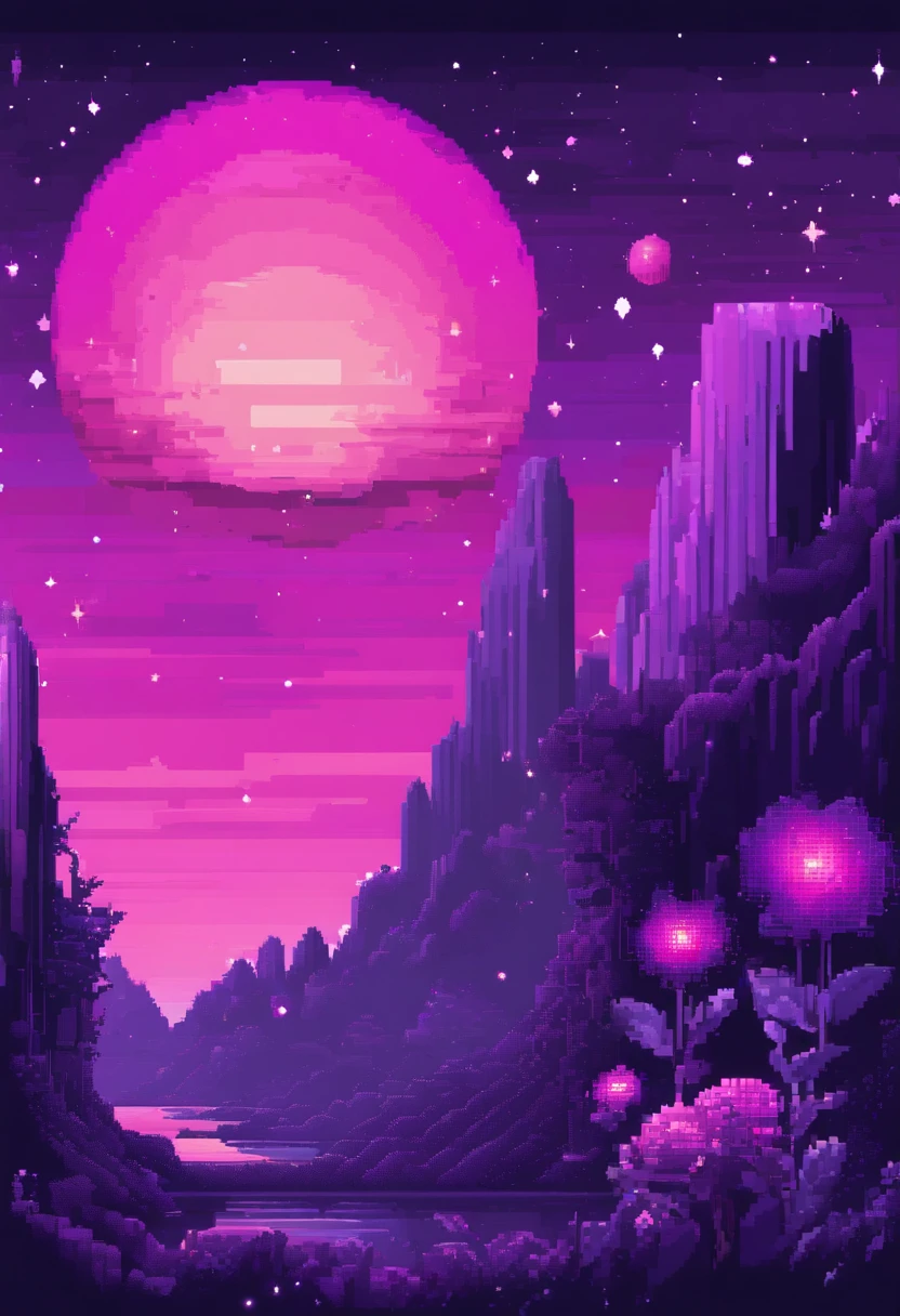 UNIVERSE, stars, purple tone, full of plants, Nebulae and black holes, 4k HD, high quality.