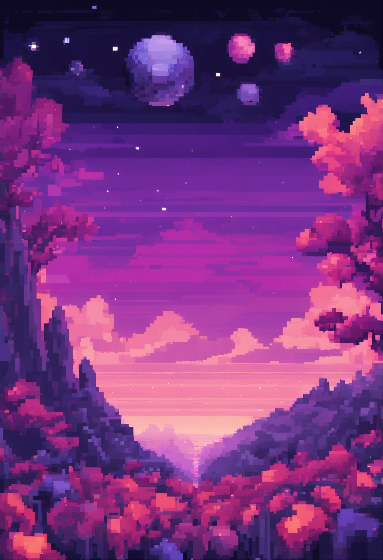 UNIVERSE, stars, purple tone, full of plants, Nebulae and black holes, 4k HD, high quality.