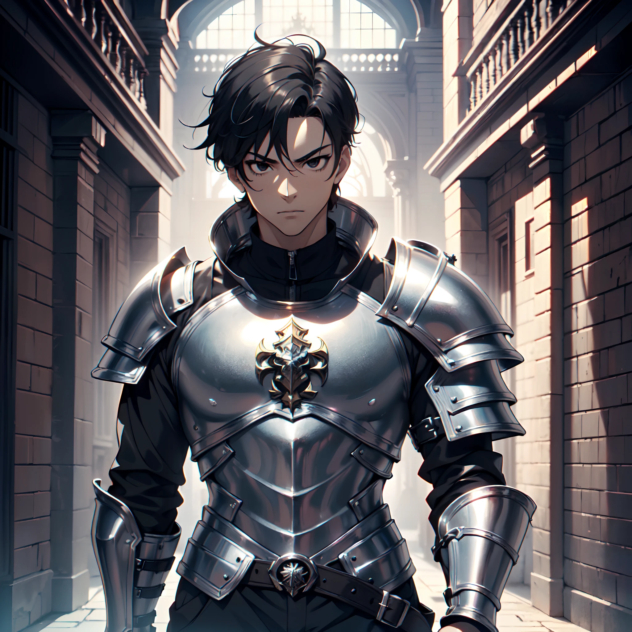 128K Ultra High Definition,
128K Ultra High Quality,
128K Ultra High Resolution,
Best Definition,
Best Quality,
Best Resolution,
Perfectly Detailed,
Perfectly Designed,
Extremely Detailed,
Extremely Designed,
Hyper Detailed,
Hyper Definition,
Hyper Quality,
Hyper Resolution,
Masterpiece,
(((Anime))),
Body Shot,
(((Boy))),
Handsome,
Muscular Body,
(((Black Short Hair))),
(((Black Eyes))),
(((Hyper Detailed & Perfectly Designed Silver Armor Plates))),
(((Hyper Detailed & Perfectly Designed Baron Armor))),
(((Inside Of Medieval Royal Palace Background Scenery))),