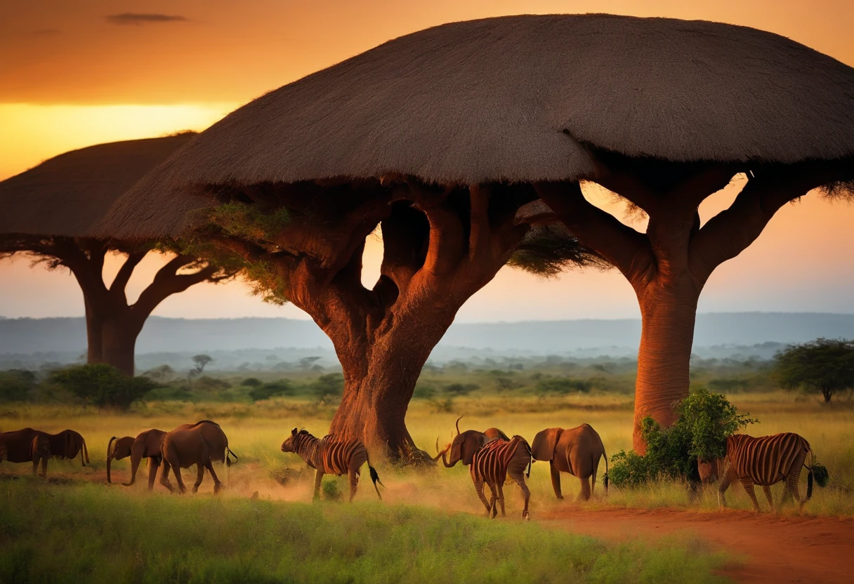 Africa, brazi, Terra, casas de Terra