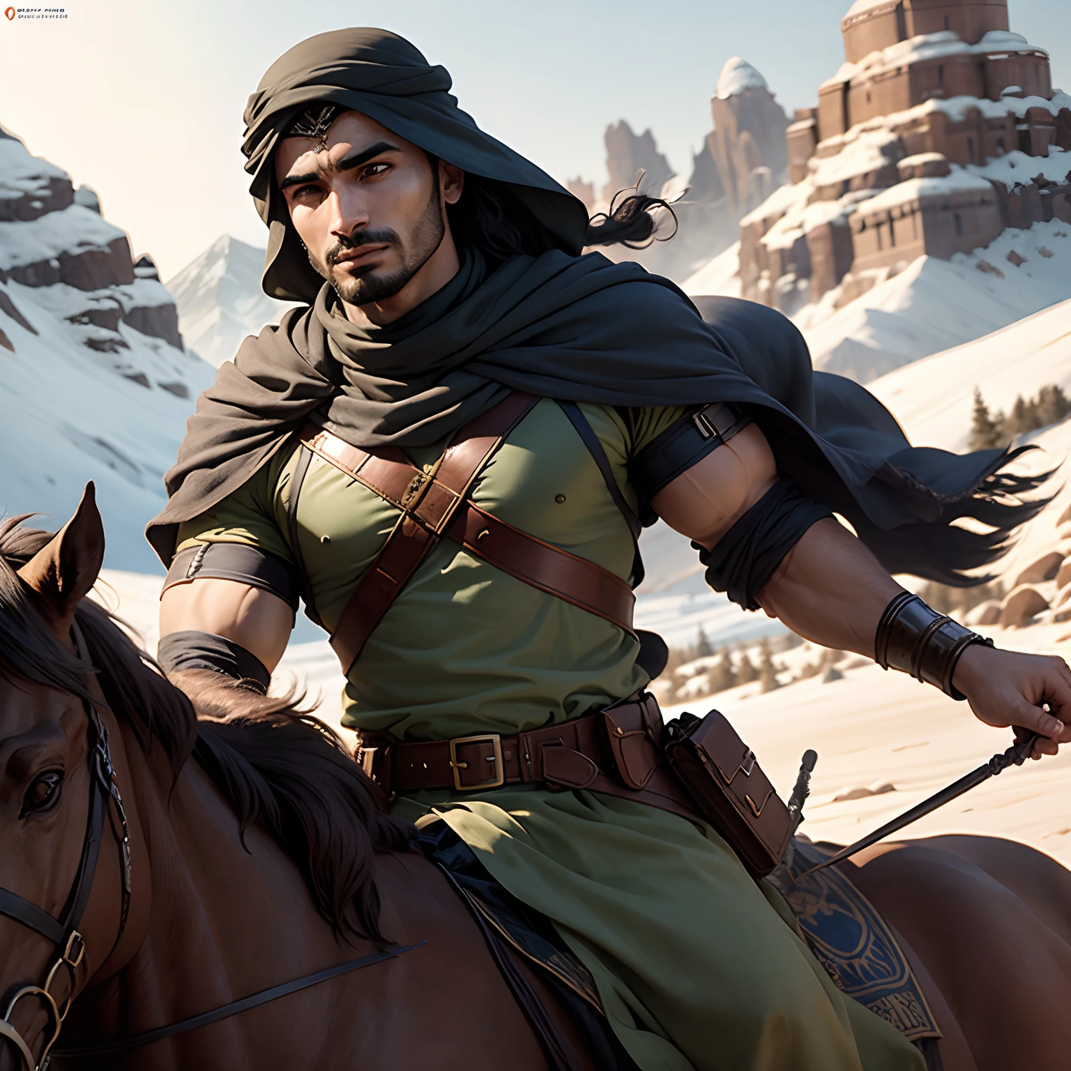 Khalid Ibn Alwaleed fucks Omar behind the mountain