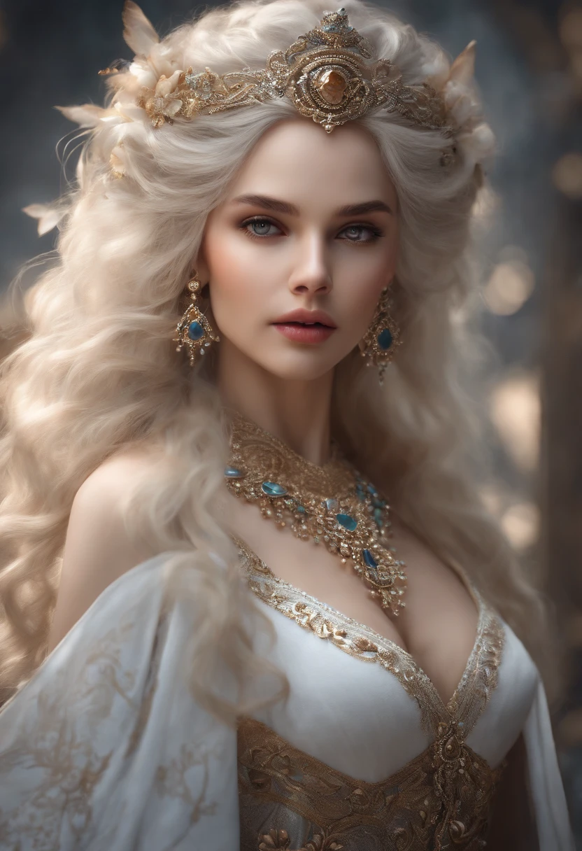 (extremely delicate and beautiful:1.2), 8k,(masterpiece:1.0),(best_quality:1.0), 1girl, mature woman, complex details, enlarged textures, complex details, finely detailed eyes and detailed face, intricate details, white hair, (closed mouth), perfect eyes, equal eyes, (goddess)
