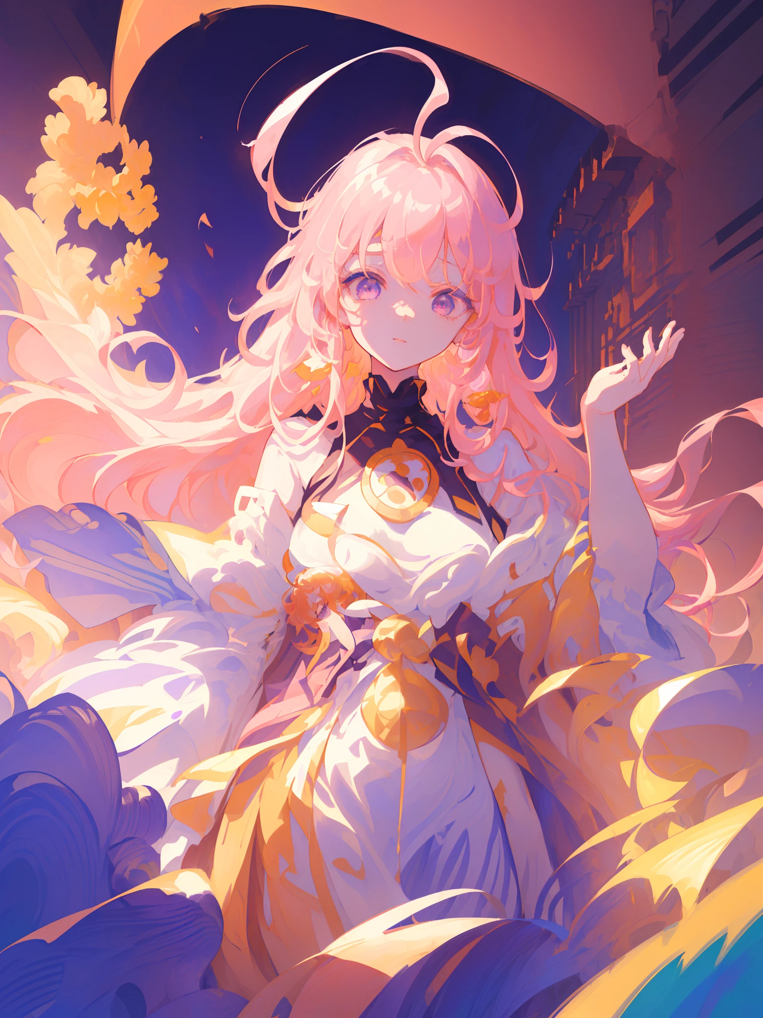 (Extremely detailed Cg Unity 8K wallpaper:1.2) (Masterpiece:1.3) (Best quality:1.0) (Super ethylene glycol:1.3) (((illustration))) (((offcial art))) (((high resolution))) ((Extremely delicate and shiny messy hair)) (contour deepening beautiful detailed glow) ((Beautiful and delicate face)) (Beautiful detailed eyes:1.2) (Best shadow) (Depth of field) (production art) (Award-Awarded) (created by famous artists) (Best Illustration) (intense shading) (An extremely delicate and beautiful) (Beautiful fine hair) (Beautiful background) (glistning skin) (Masterpiece:1.0) (Best quality:1.0) (illustration:1.3) (illustration:1.3) Solo (1girll) (Yae Miko) (From below:1.2) (foot out of frame) (Beautiful detailed sky) (Detailed wear:1.5) (ahoge:1.3) (Beautiful pink hair:1.1) (Big hair) (Messy hair) (Large breasts:1.0) (Slender:1.5) (Beautiful purple eyes) (Long eyelashes) (eyes highlights) lite smile (long hair flowing with the wind),No rays