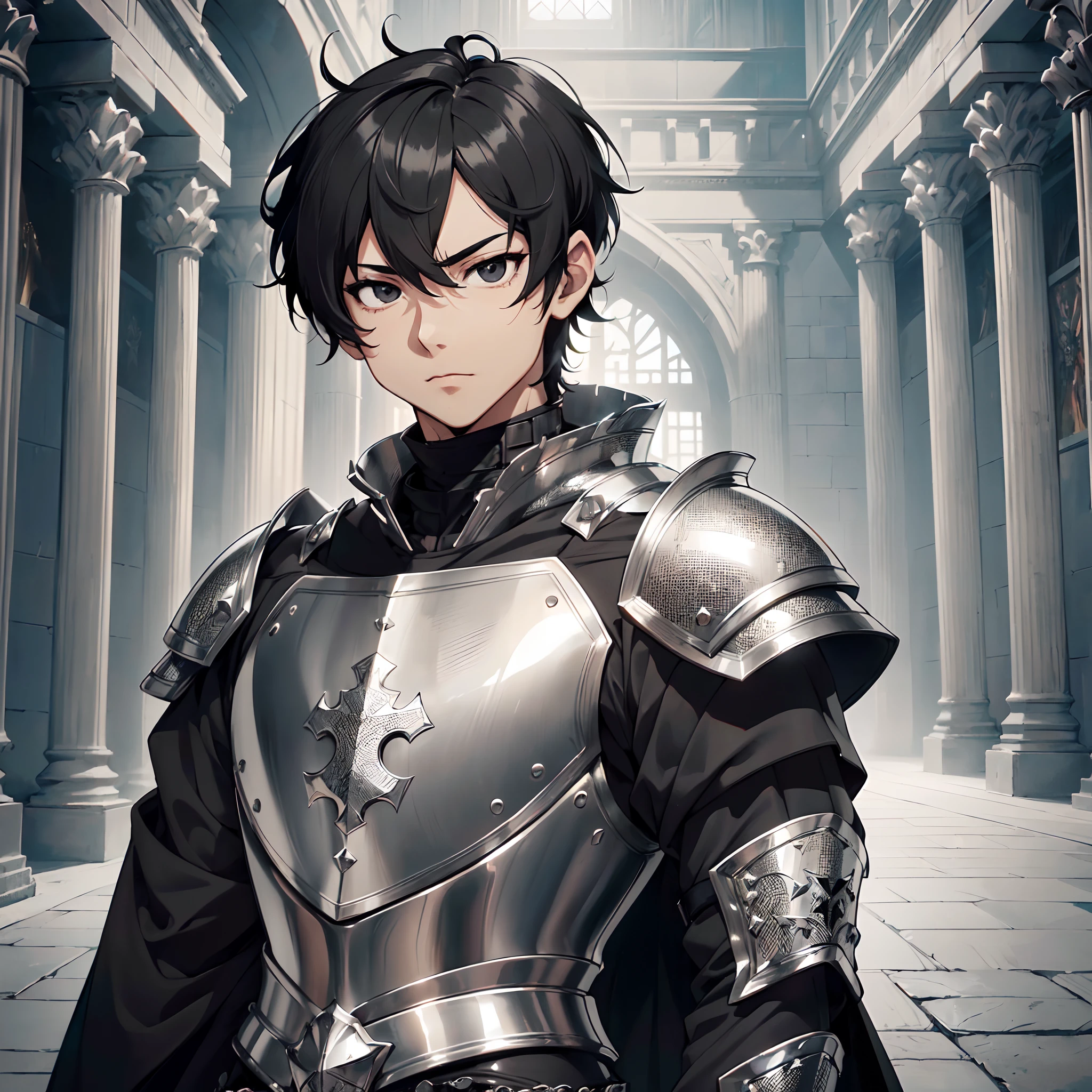 128K Ultra High Definition,
128K Ultra High Quality,
128K Ultra High Resolution,
Best Definition,
Best Quality,
Best Resolution,
Perfectly Detailed,
Perfectly Designed,
Extremely Detailed,
Extremely Designed,
Hyper Detailed,
Hyper Definition,
Hyper Quality,
Hyper Resolution,
Masterpiece,
(((Anime))),
Body Shot,
(((Boy))),
Handsome,
Muscular Body,
(((Black Short Hair))),
(((Black Eyes))),
(((Hyper Detailed & Perfectly Designed Silver Armor Plates))),
(((Hyper Detailed & Perfectly Designed Baron Armor))),
(((Inside Of Medieval Royal Palace Background Scenery))),
