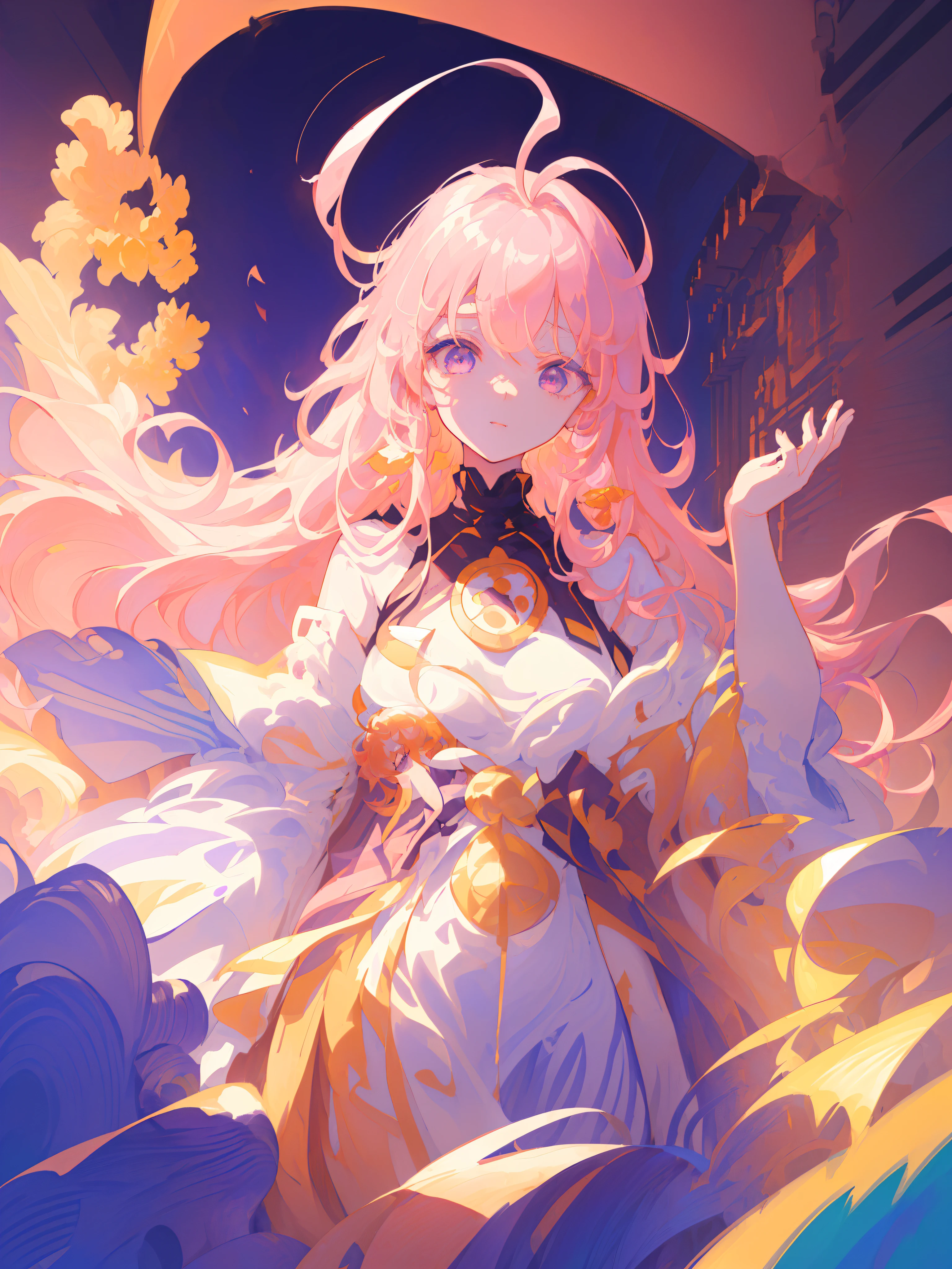 (Extremely detailed Cg Unity 8K wallpaper:1.2) (Masterpiece:1.3) (Best quality:1.0) (Super ethylene glycol:1.3) (((illustration))) (((offcial art))) (((high resolution))) ((Extremely delicate and shiny messy hair)) (contour deepening beautiful detailed glow) ((Beautiful and delicate face)) (Beautiful detailed eyes:1.2) (Best shadow) (Depth of field) (production art) (Award-Awarded) (created by famous artists) (Best Illustration) (intense shading) (An extremely delicate and beautiful) (Beautiful fine hair) (Beautiful background) (glistning skin) (Masterpiece:1.0) (Best quality:1.0) (illustration:1.3) (illustration:1.3) Solo (1girll) (Yae Miko) (From below:1.2) (foot out of frame) (Beautiful detailed sky) (Detailed wear:1.5) (ahoge:1.3) (Beautiful pink hair:1.1) (Big hair) (Messy hair) (Large breasts:1.0) (Slender:1.5) (Beautiful purple eyes) (Long eyelashes) (eyes highlights) lite smile (long hair flowing with the wind),No rays