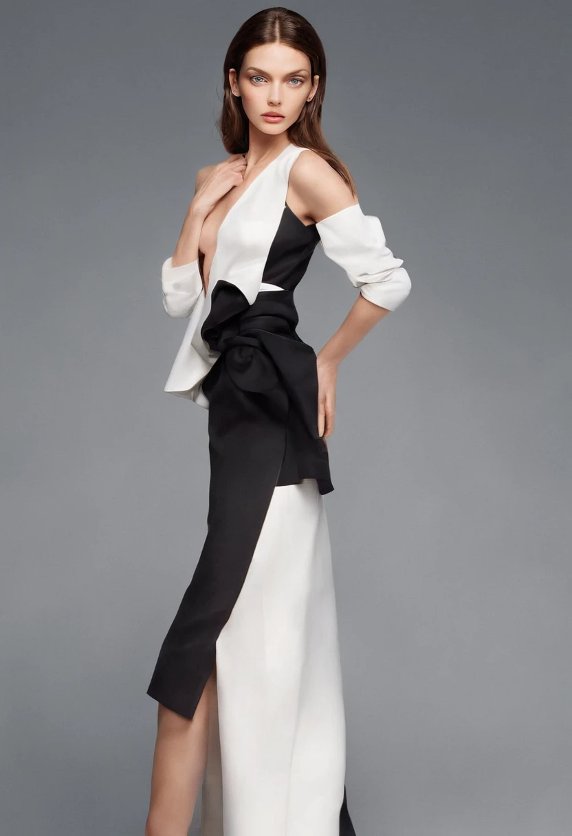 Anneliese Soubert, Supermodels of the 90s, Emphasize her face、Known for her high cheekbones that set her apart in the fashion industry. Her beautiful eyes were one of her features, enhancing her allure. She had a slim nose, It was part of her well-defined facial features. She is tall and、Worked as a tall model. Her long legs and height were part of her charm. She had a slim figure, Suited to her success as a fashion model.