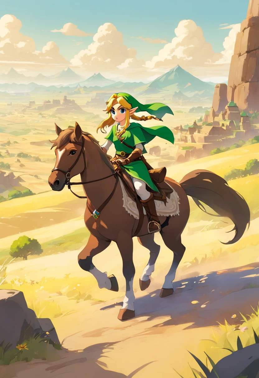 corpo inteiro, pessoa para o jogo zelda, The Zelda Manega, Man, personagem zelda ff, No estilo de Ian McQue, Temmie Chang, figurino estiloso, Romanetian depictions of the desert, Jean-Baptiste Monge, Academy of Science