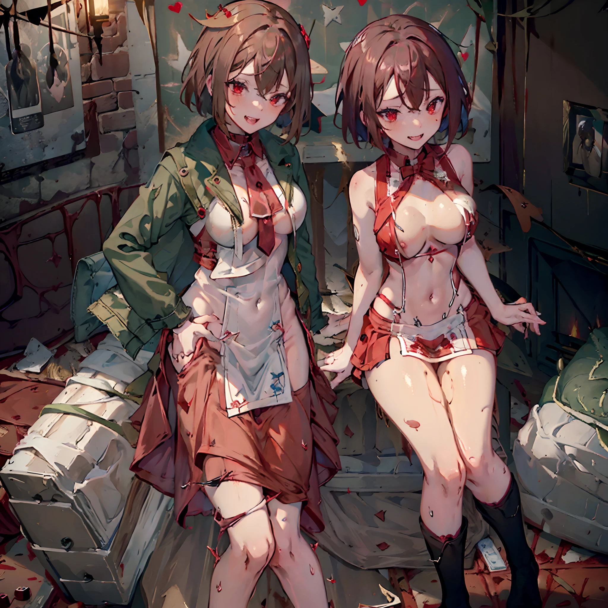 Adult film shooting,Adult movie star,Top prostitutes,Nipple patches,X-rated,undertale,chara,red - eyed,Charming,Evil laughter,sexy for,green color,brown pubic fur,red colour,Open chest and breasts,Open navel,pantyless,no-bra,stocklings,Full body standing painting,tempting pose,with short brown hair,Stripper,Be red in the face,Lust,Hand repair,the detail,Sex clothes,k hd,Cocked buttocks,love heart,jade foot,Expose the chest,Vest line,with an open crotch,Dress revealingly,flesh body,Obscene lines,痴女,Close to the original,illustration,CG,slaves,Bed,anime big breast,quadratic element(Optimal image quality,tmasterpiece,sexual appetite)