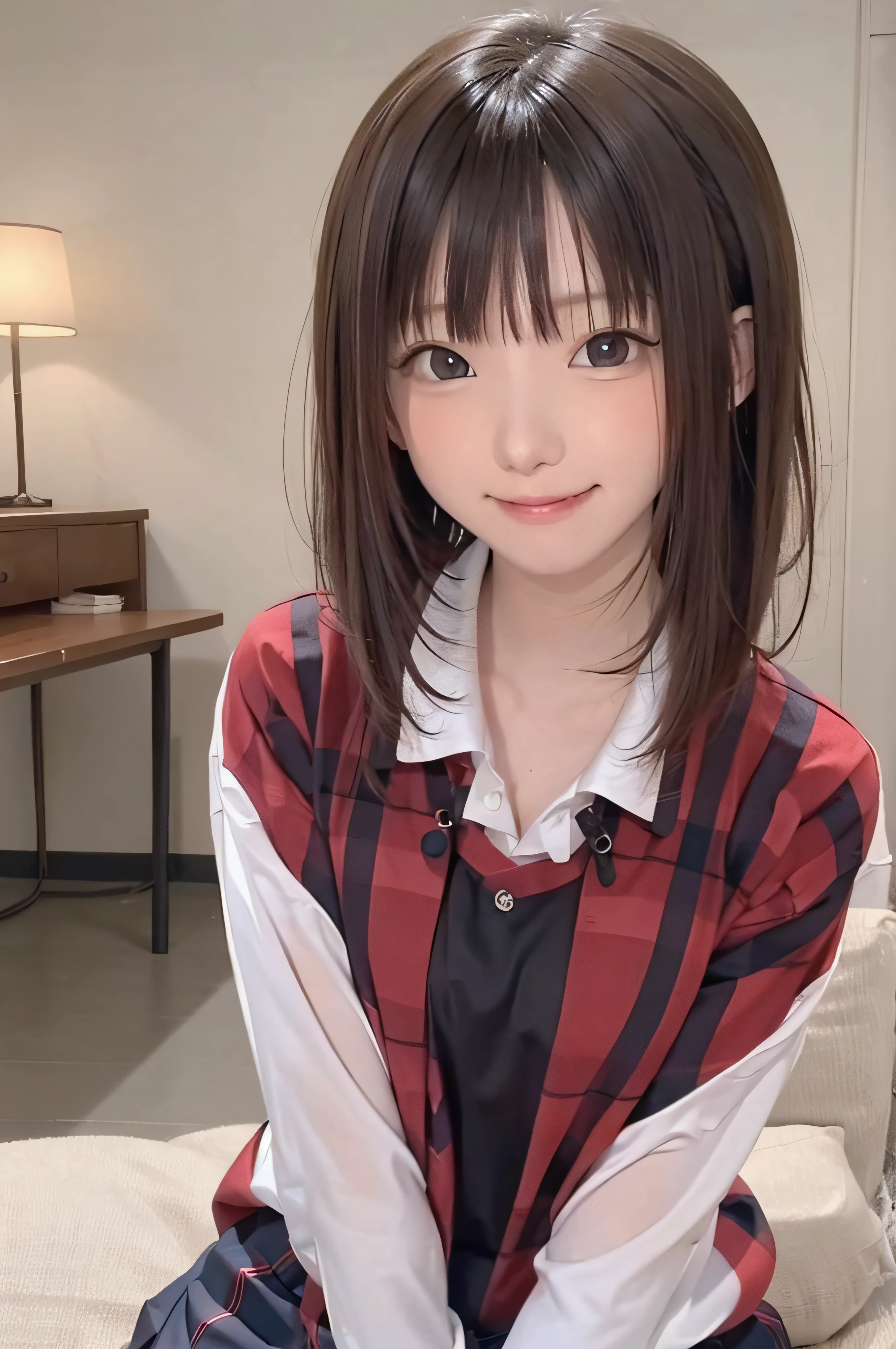 There is a woman sitting on the bed sticking out her tongue, real life anime girl, seductive tifa lockhart portrait, photorealistic anime girl render, photorealistic anime, a hyperrealistic schoolgirl, Hyper realistic anime, a hyperrealistic schoolgirl, Seductive Anime Girl, Ilya Kuvshinov. 4 k, realistic young anime girl, 3 d anime realistic