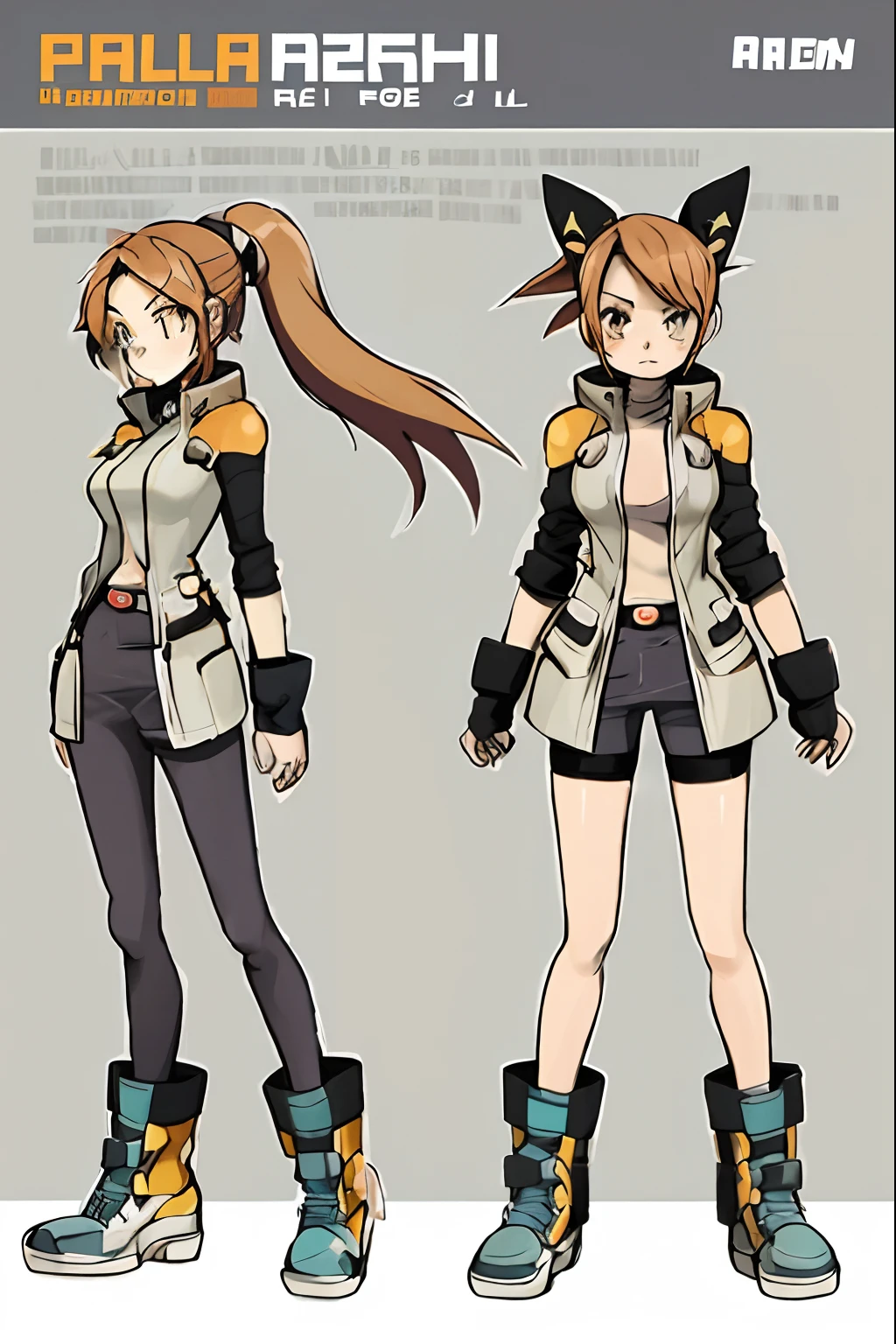 a close up of a person wearing a jacket and boots, female anime character, anime girl of the future, anime style character, anime character design, best anime character design, modern anime style, very modern anime style, ( ( character concept art ) ), anime character, anime concept art, female protagonist 👀 :8, anime character art, human game protagonist designs