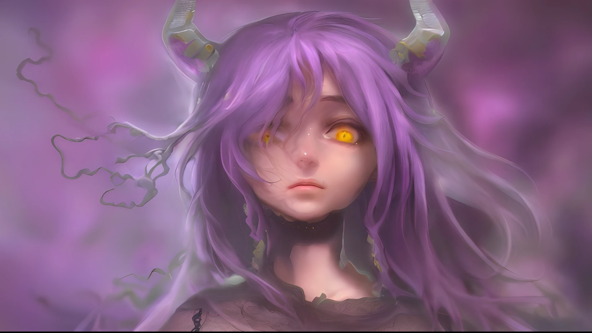 A mais alta qualidade de imagem, Detalhes marcantes, ultra-high resolution, (Fidelidade: 1.4), The best illustration, favor details, purple, yellow eyes