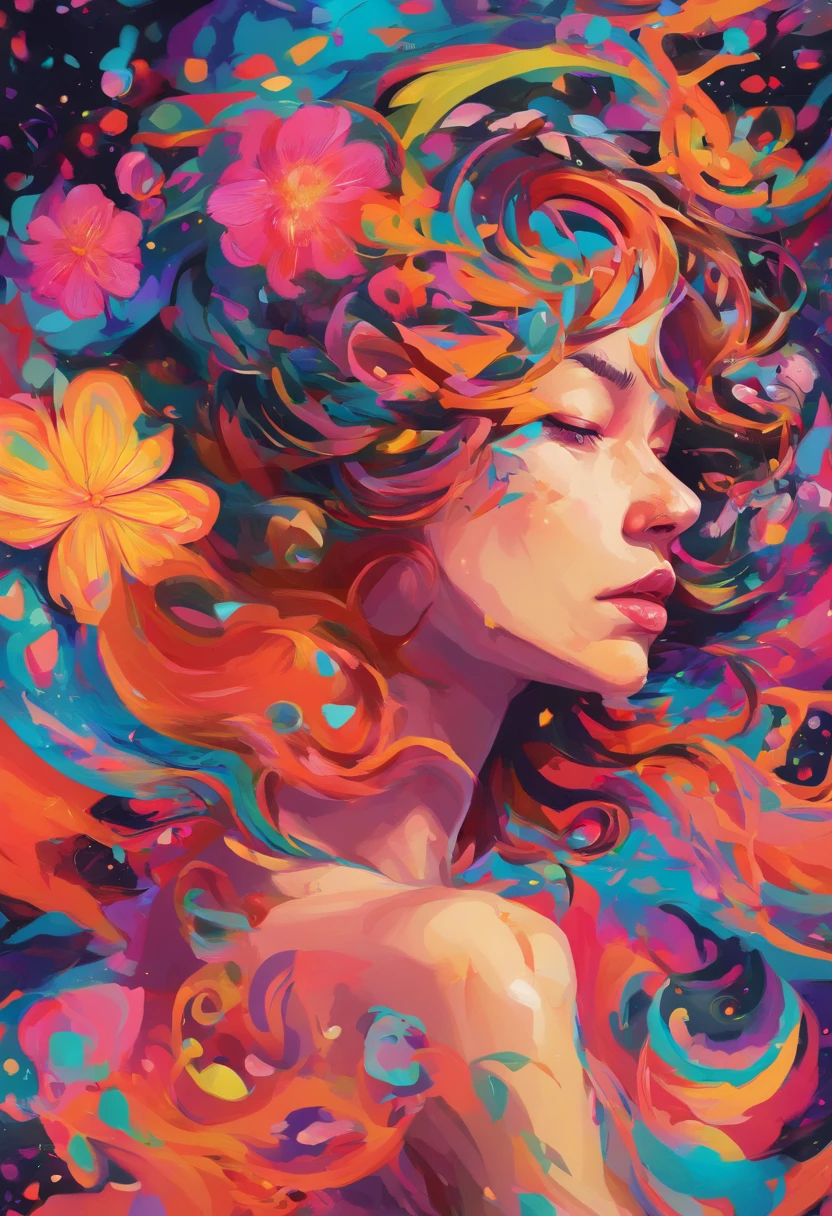 ((top-quality, 8K)), (Realistic), (Face Focus: 1.1), (black: 1.3), Kawaii Girl, short-hair,
Hair fluttering in the wind, Facing to the side, Look up at your face, Eyes closed, (Sleeveless: 1.1)、Skirt, D Cup Breasts,Countless petals are falling