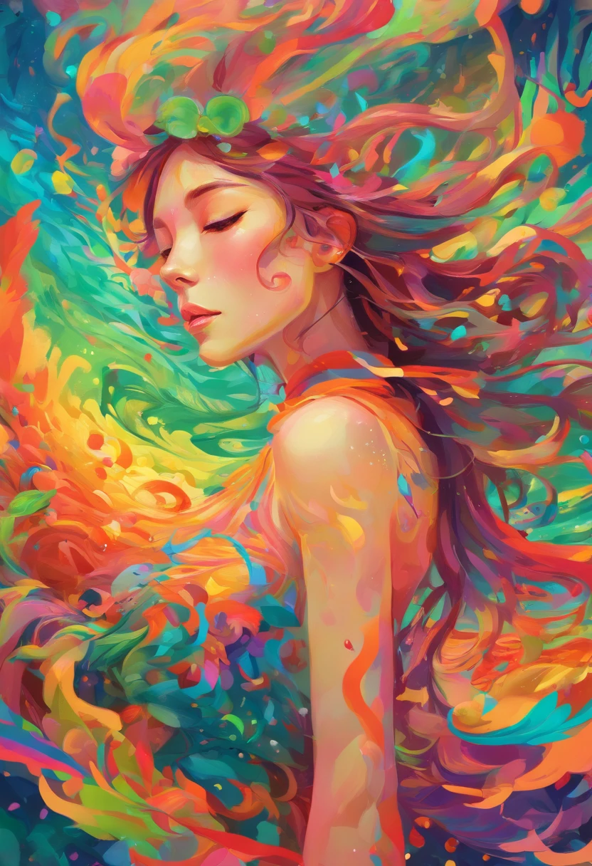 ((top-quality, 8K)), (Realistic), (Face Focus: 1.1), (verdant: 1.3), Kawaii Girl,
Hair fluttering in the wind, Facing to the side, Look up at your face, Eyes closed, (Sleeveless: 1.1)、Skirt, D Cup Breasts,Countless rains