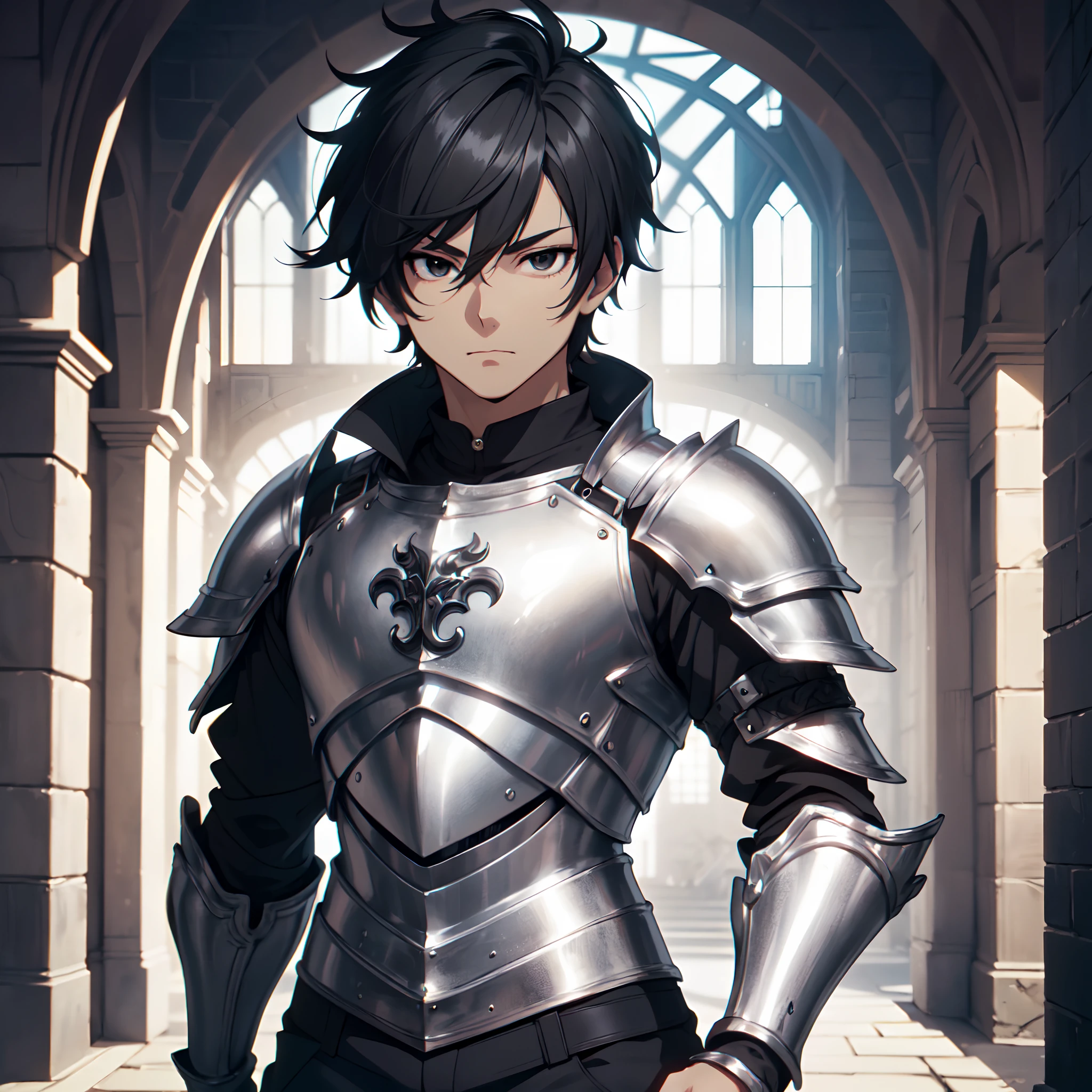 128K Ultra High Definition,
128K Ultra High Quality,
128K Ultra High Resolution,
Best Definition,
Best Quality,
Best Resolution,
Perfectly Detailed,
Perfectly Designed,
Extremely Detailed,
Extremely Designed,
Hyper Detailed,
Hyper Definition,
Hyper Quality,
Hyper Resolution,
Masterpiece,
(((Anime))),
Body Shot,
(((Boy))),
Handsome,
Muscular Body,
(((Black Short Hair))),
(((Black Eyes))),
(((Hyper Detailed & Perfectly Designed Silver Armor Plates))),
(((Hyper Detailed & Perfectly Designed Baron Armor))),
(((Inside Of Medieval Royal Palace Background Scenery))),