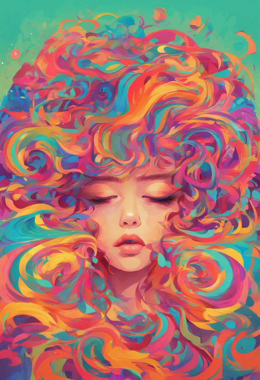 ((top-quality, 8K)), (Realistic), (Face Focus: 1.1), Kawaii Girl, Hair fluttering in the wind, (nudde: 1.3)、D Cup Breasts、Hands are touching the cheeks