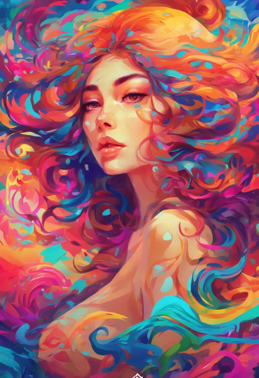 ((top-quality, 8K)), (Realistic), (Face Focus: 1.1), Kawaii Girl, Hair fluttering in the wind, (nudde: 1.3)、D Cup Breasts、Hands are touching the cheeks