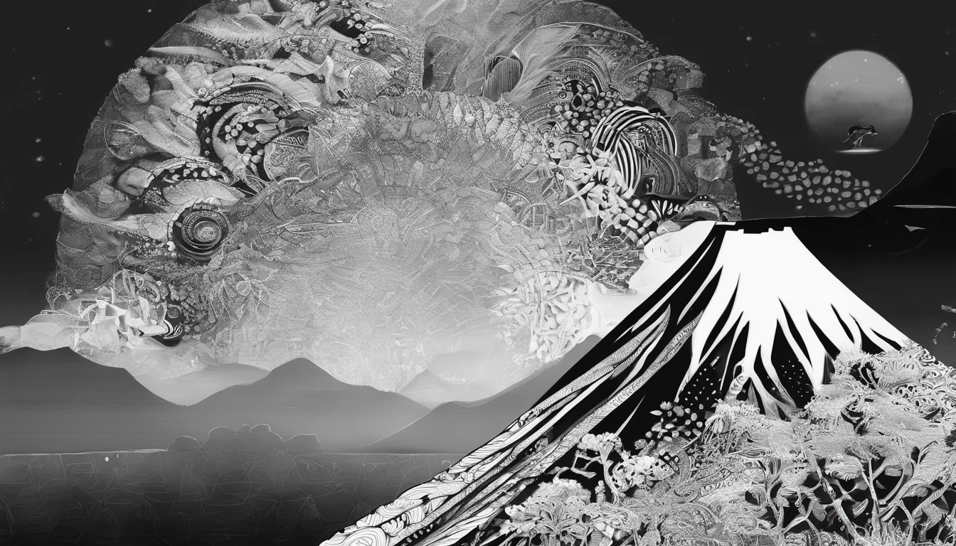 Mt fuji、morning glow、grand、Dynamic landscapes、midwinter、a picture、realisitic