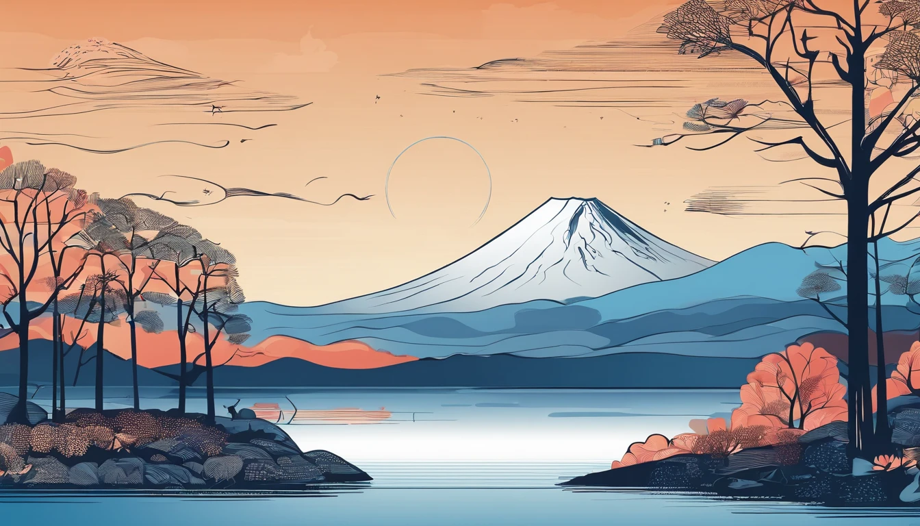 Mt fuji、morning glow、grand、Dynamic landscapes、midwinter、a picture、realisitic