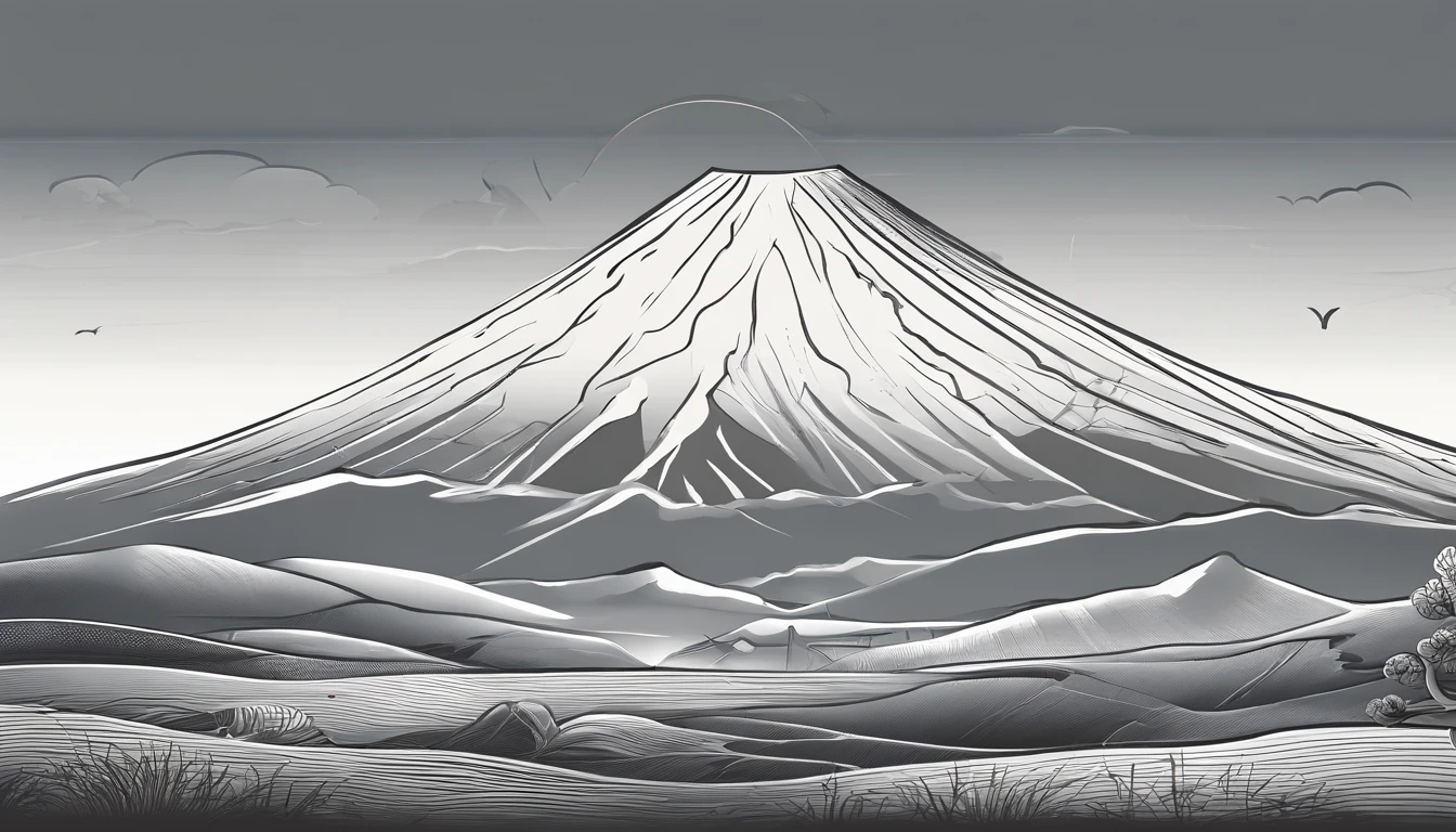 Mt fuji、morning glow、grand、Dynamic landscapes、midwinter、a picture、realisitic