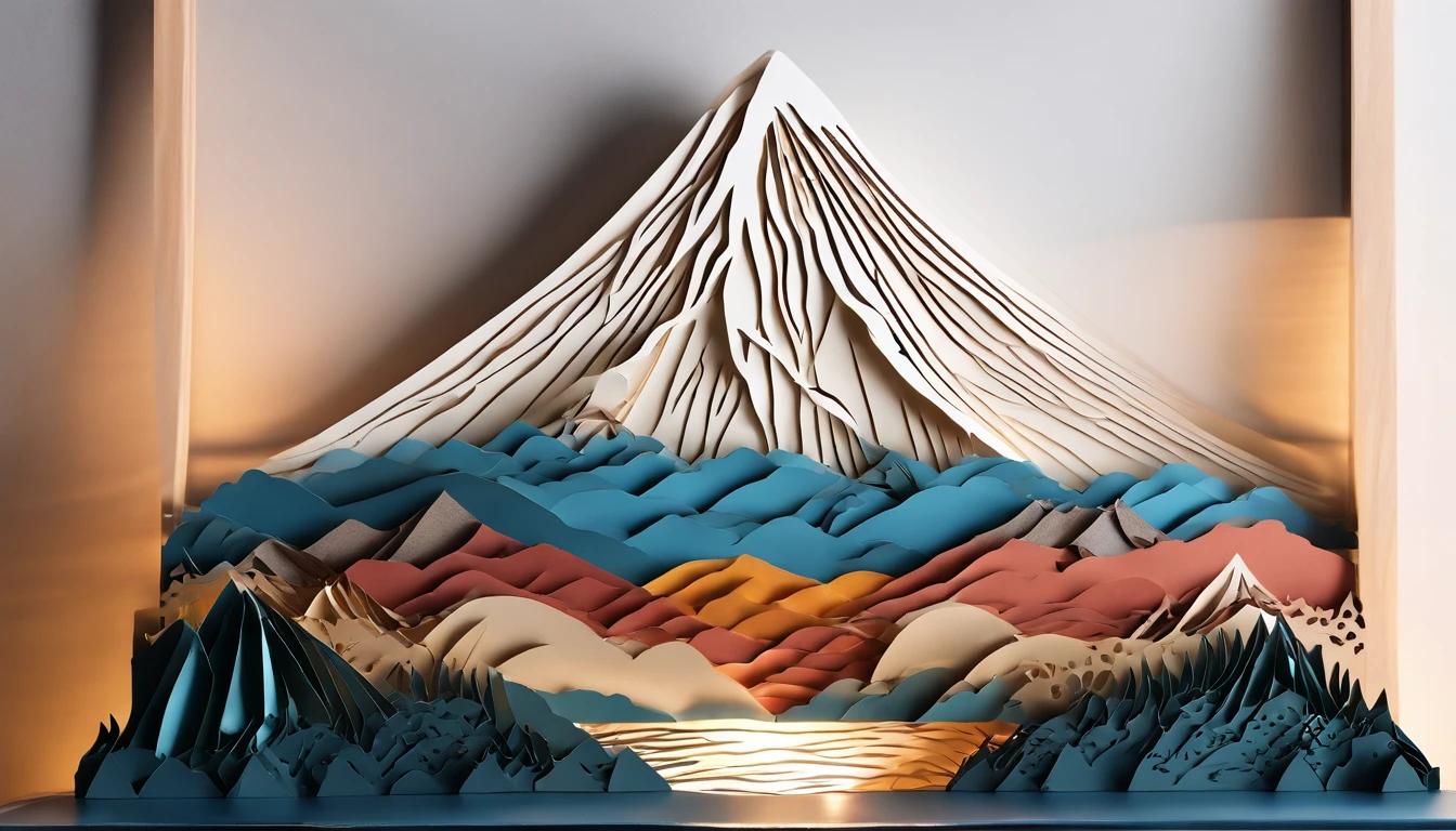 Mt fuji、morning glow、grand、Dynamic landscapes、midwinter、a picture、realisitic