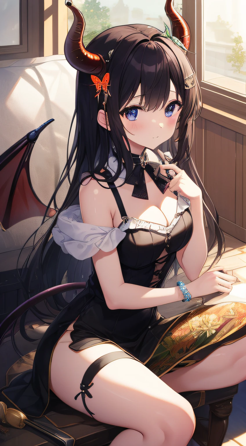 great masterpiece、hight resolution、1girl in、((Insect devil))、(((Lori)))、Little girl、