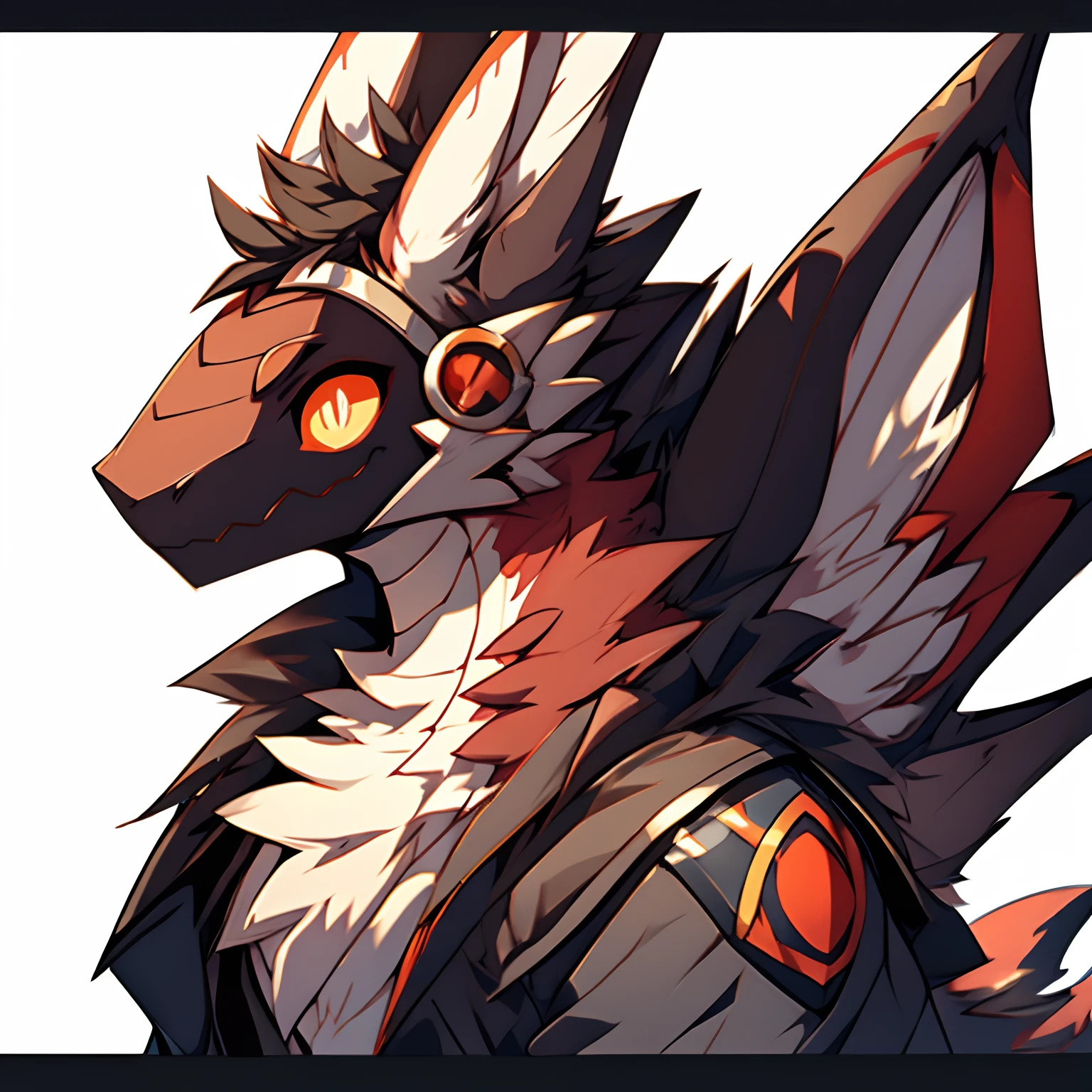drak、Smooth scales、Smooth skin、dragon pupils