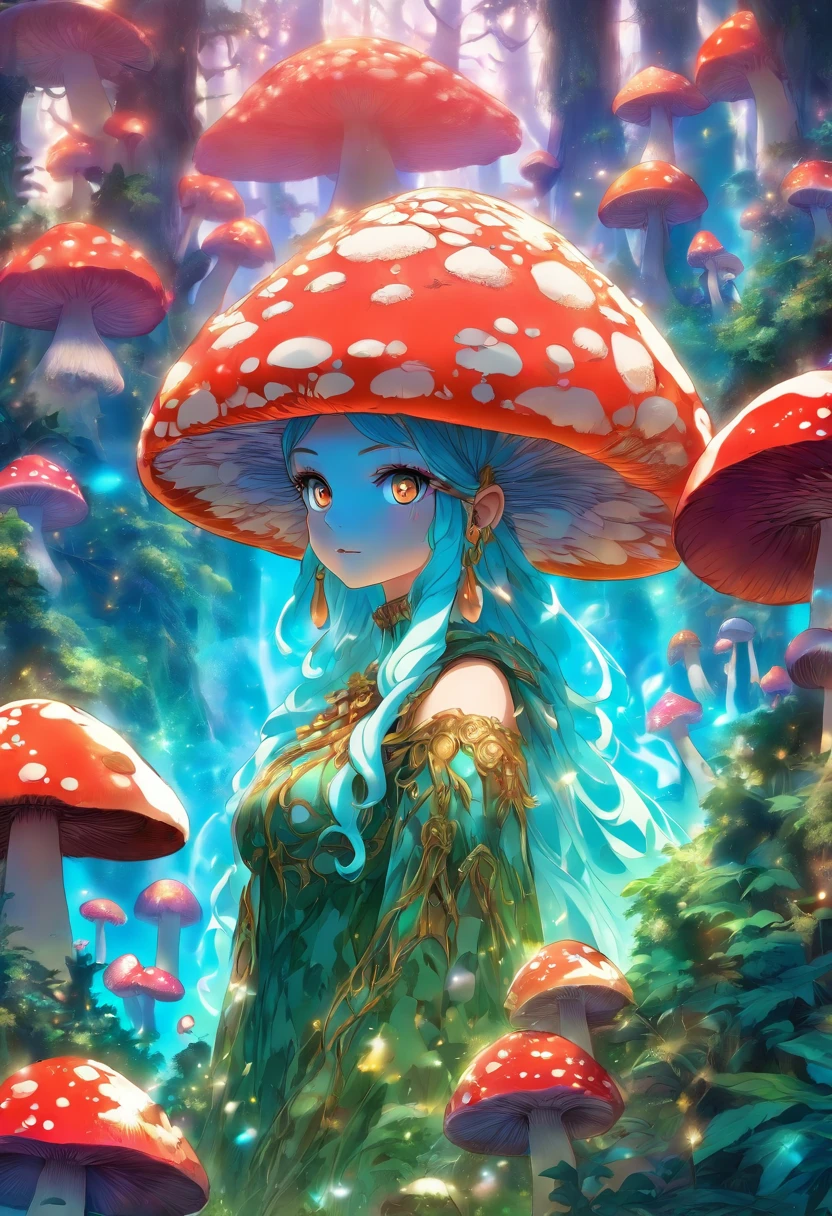 Mushroom forest queen goddess