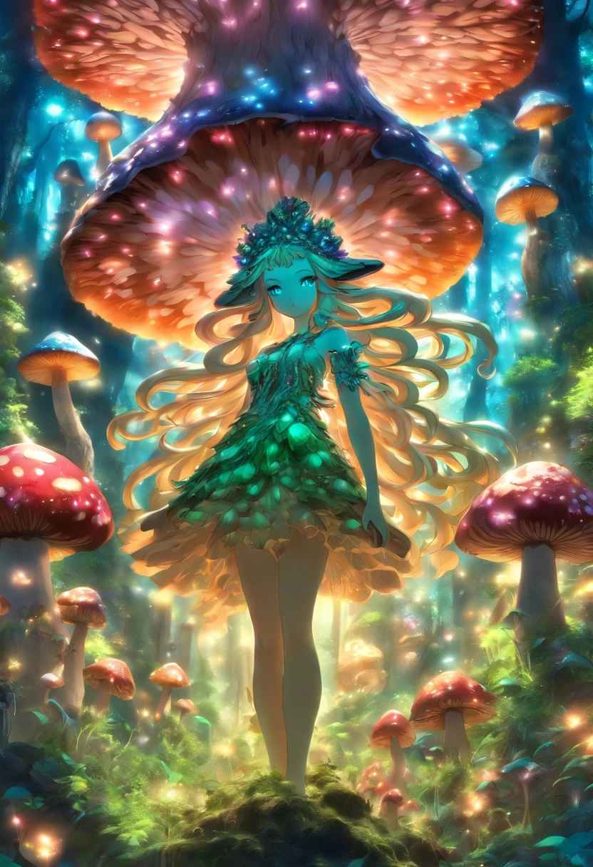 Mushroom forest queen goddess