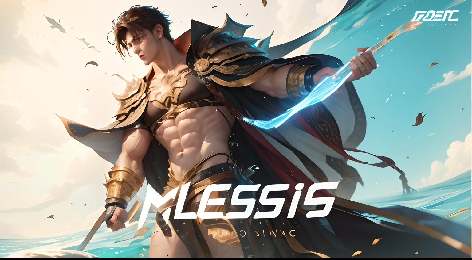 1 men ,male , handsome , moba , HOK , Realistic , brown hair ,