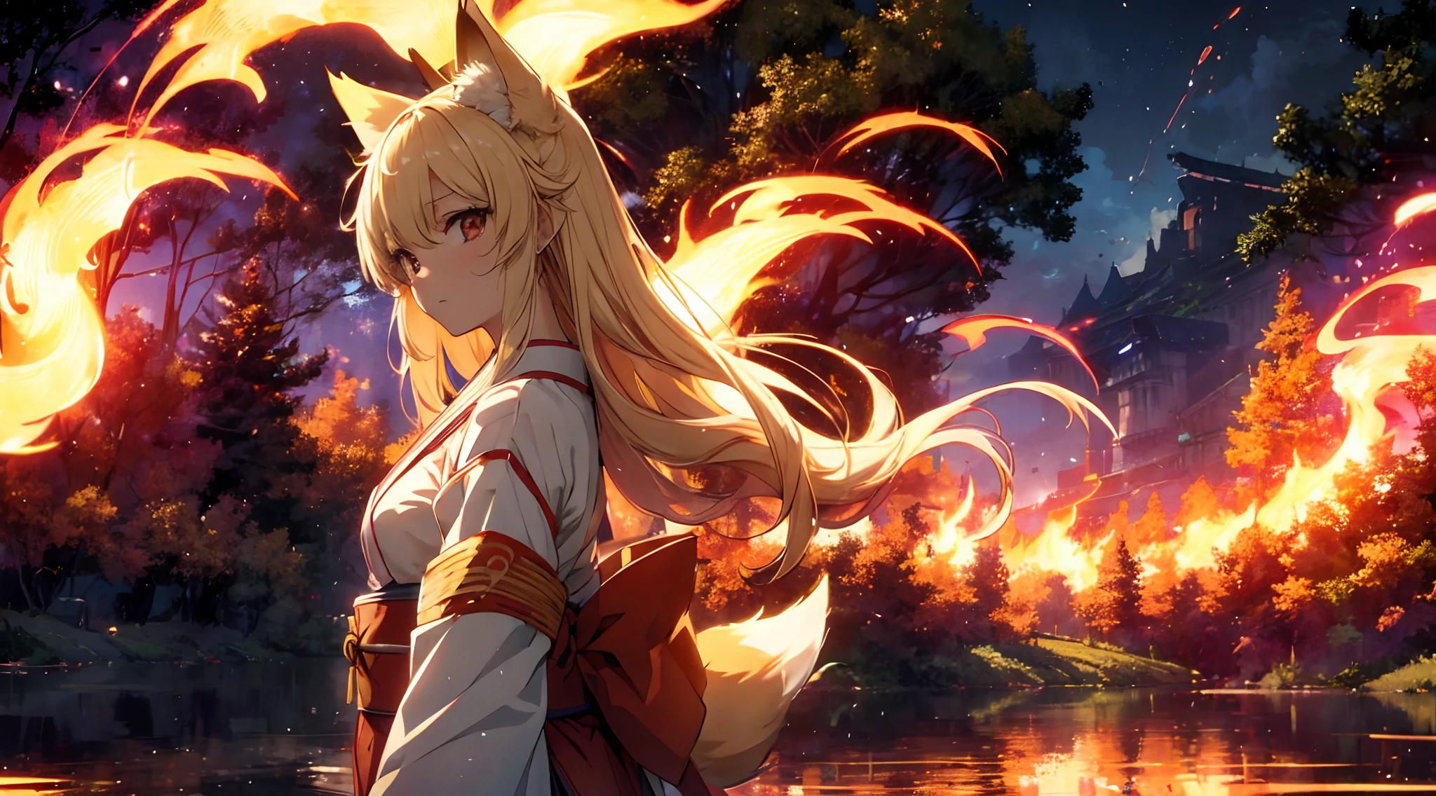 two fox tails