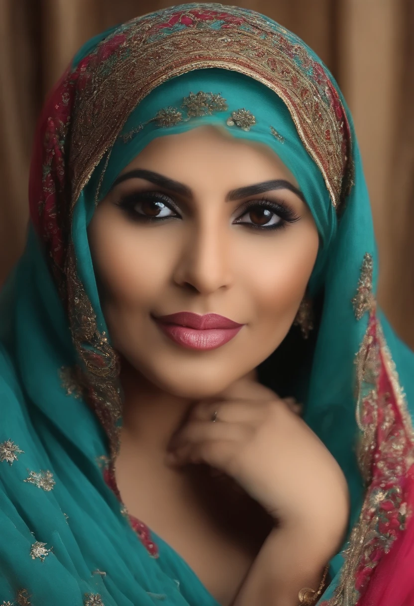 Muslim mommy shows her pussy