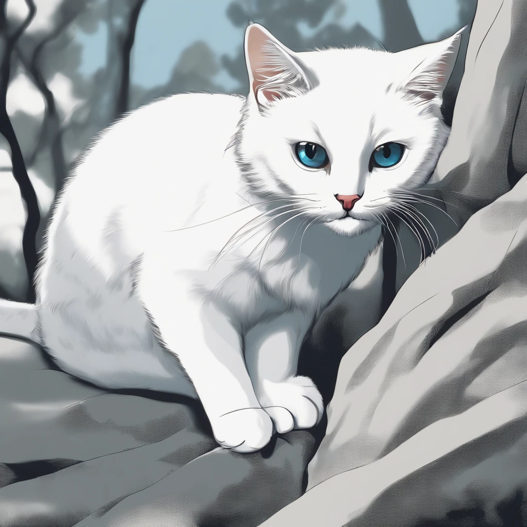 cute white cat , 8k, Foto RAW, (pele altamente detalhada: 1.2), (exposta: 1.1), (Costas expostas: 1.5), , (Vista de cima para baixo:1.5), ((::Jae Lee e Joe Madureira estilo ::2.0 comix illustration style,Estilo Tatoon ,, (fundo bonito e claro:1.2),, fantastic paintings , ::Jason Fabok e estilo Yoji Shinkawa ::2.0 comix illustration style,Estilo Tatoon , Comic book style , (fundo bonito e claro:1.2),, fantastic paintings ,Estilo grafite; master part, melhor qualidade, alta qualidade, extremamente detalhado CG unidade 8k papel de parede, scenecy, fotografia premiada, HDR, extremamente detalhado, trending on ArtStation, trending in cgsociety, intrincado, High detail, Arte por Midjourney Style::JKenneth Rocafort ESTILO ::2.9 (master part:1.2, melhor qualidade), (belos olhos finamente detalhados: 1.2),