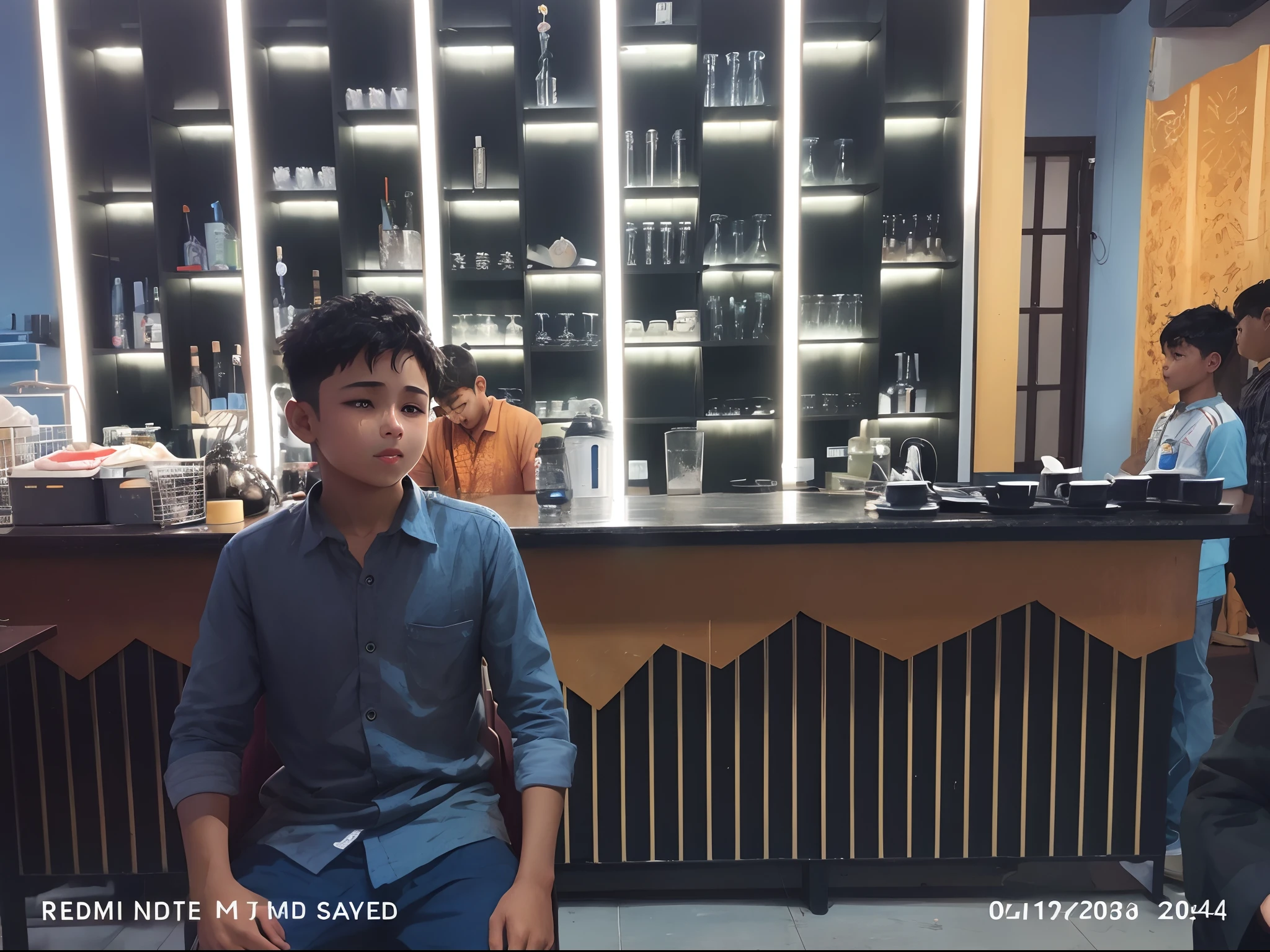 younge boy,Relief after hard work