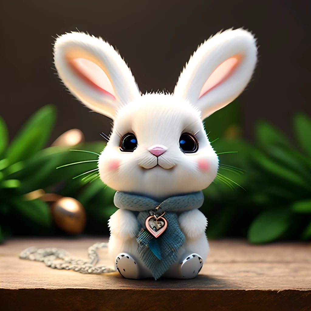 animesque、Cute rabbit、Sparkling Necklace